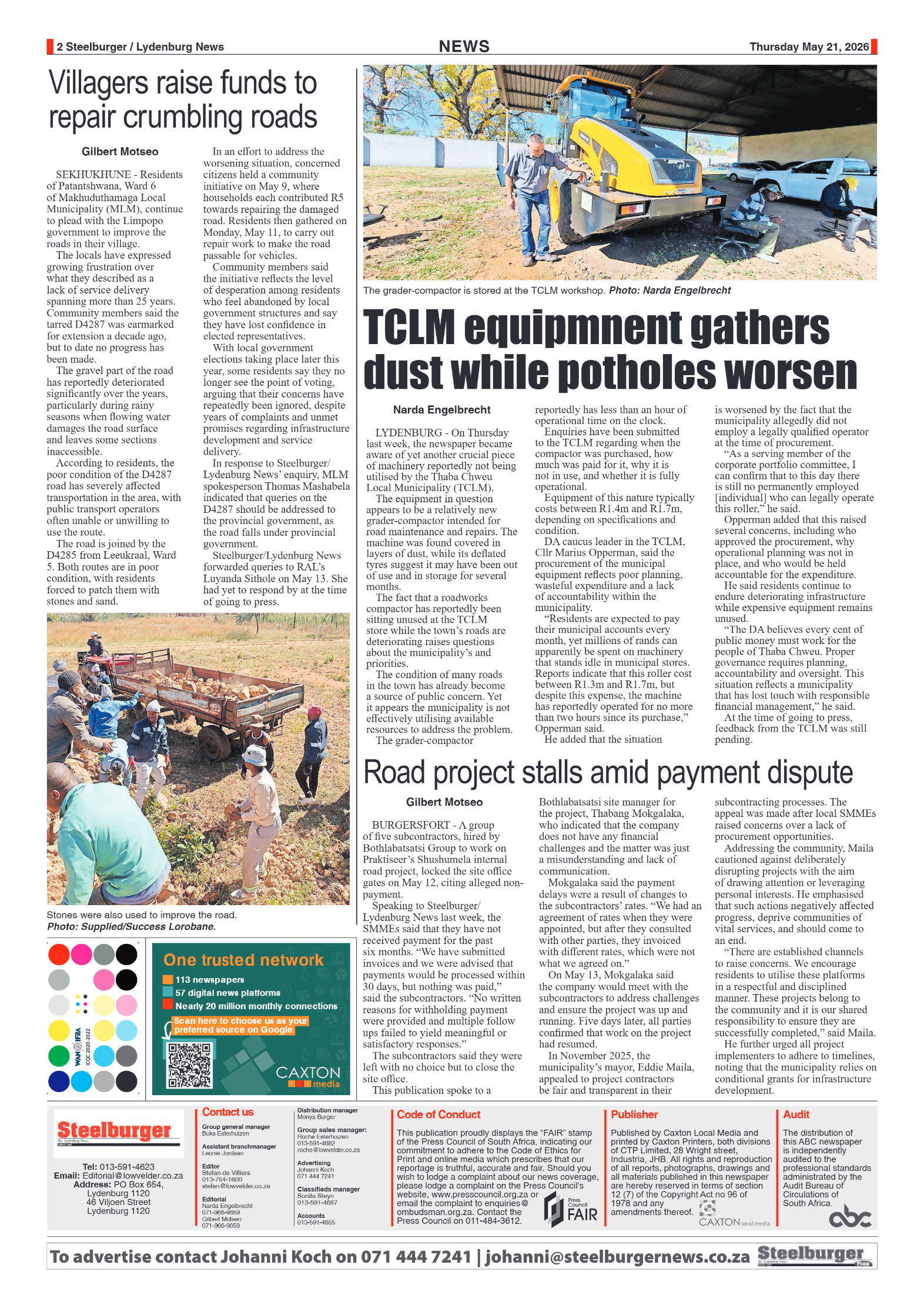Steelburger News 21 May 2026 page 2