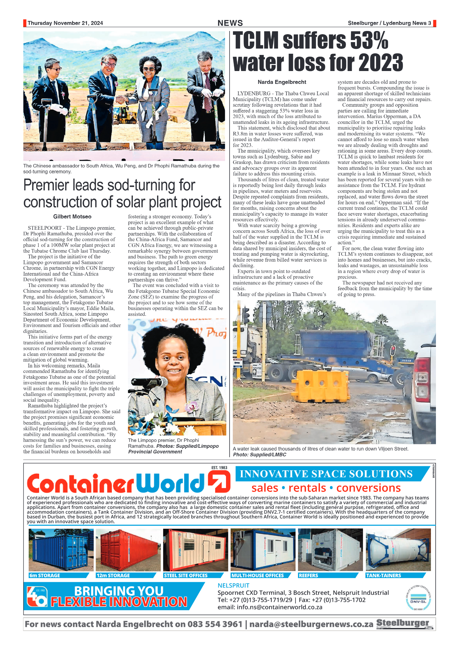 Steelburger News 21 November 2024 page 3