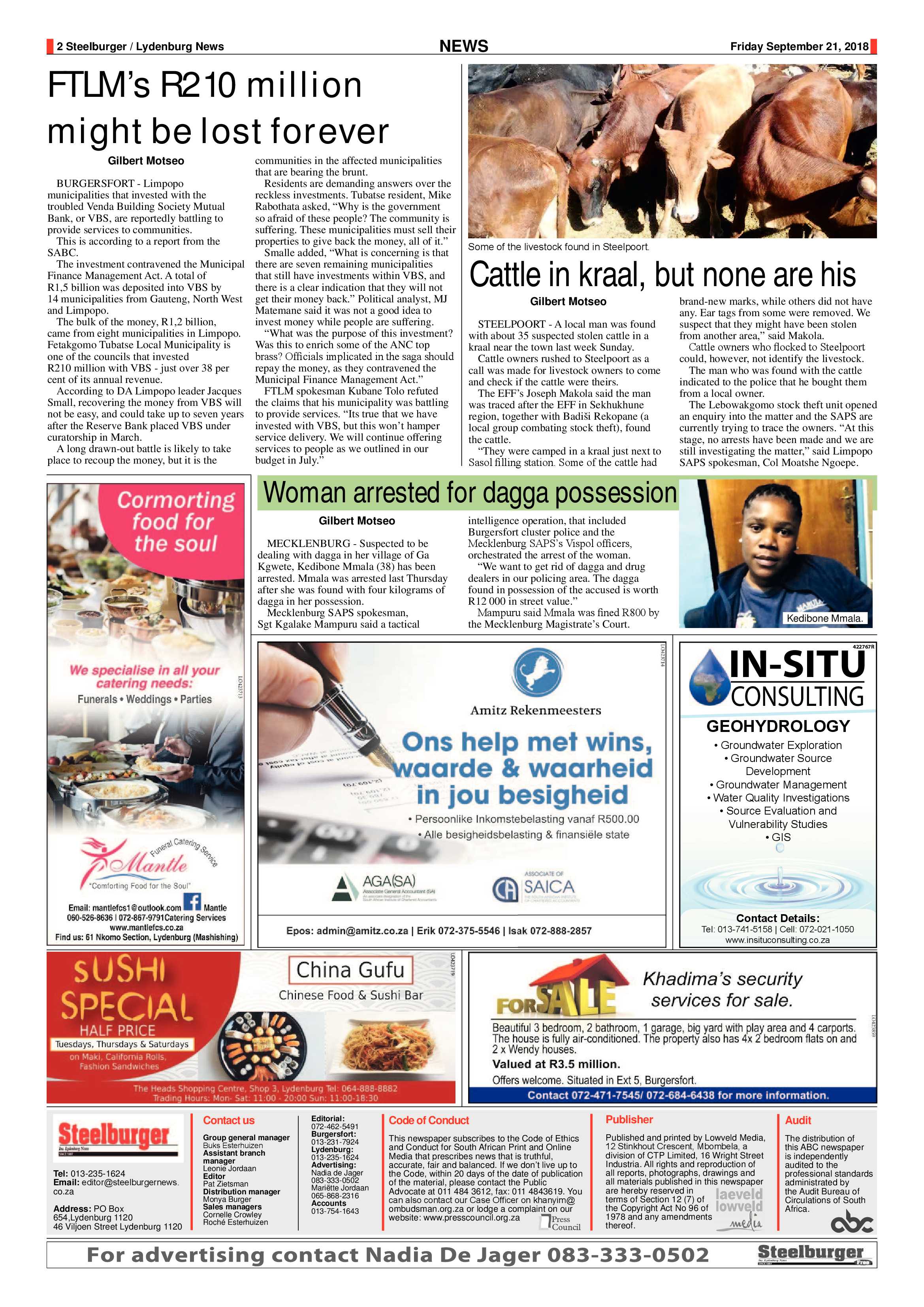 Steelburger News 21 September 2018 page 2