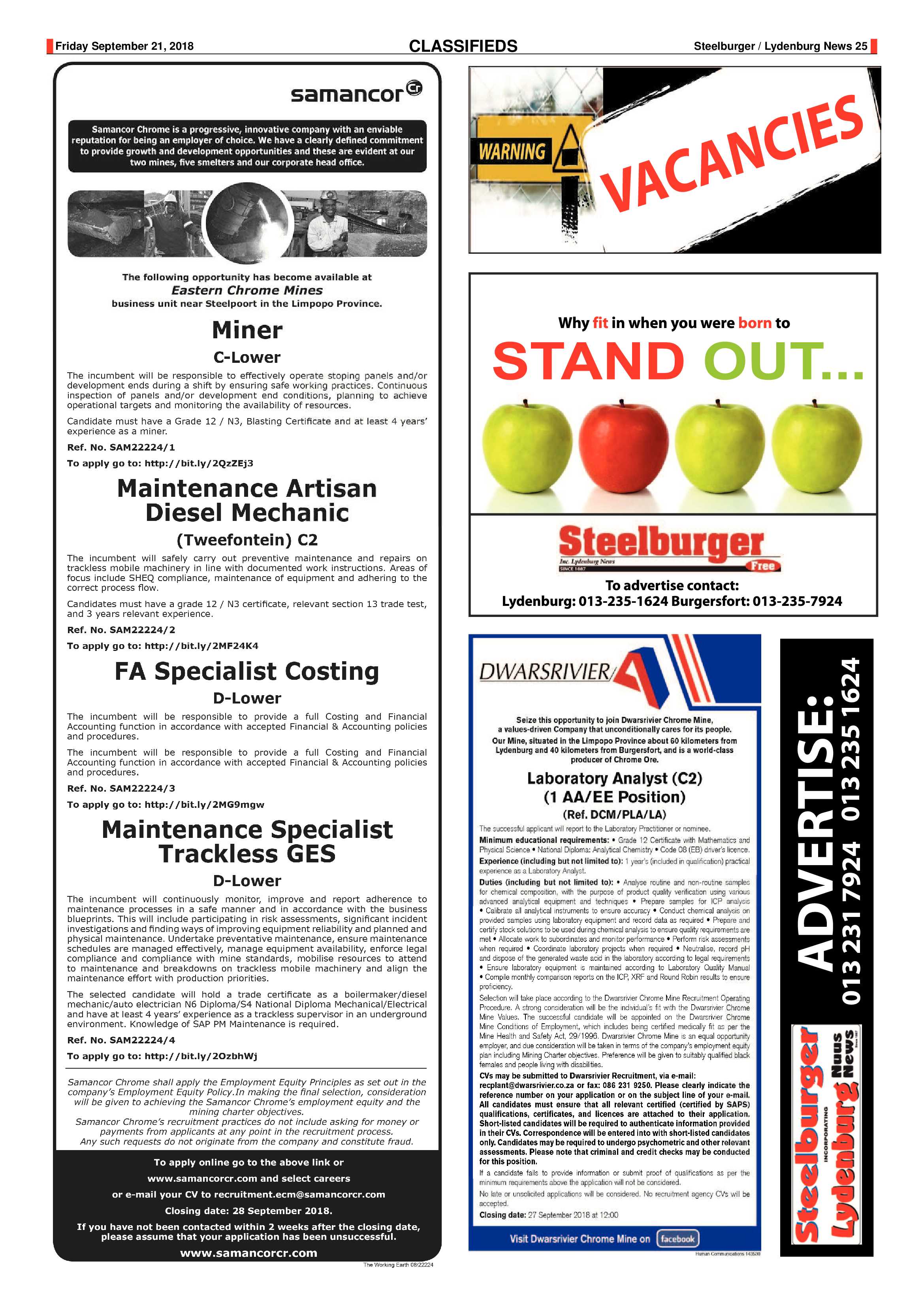 Steelburger News 21 September 2018 page 25