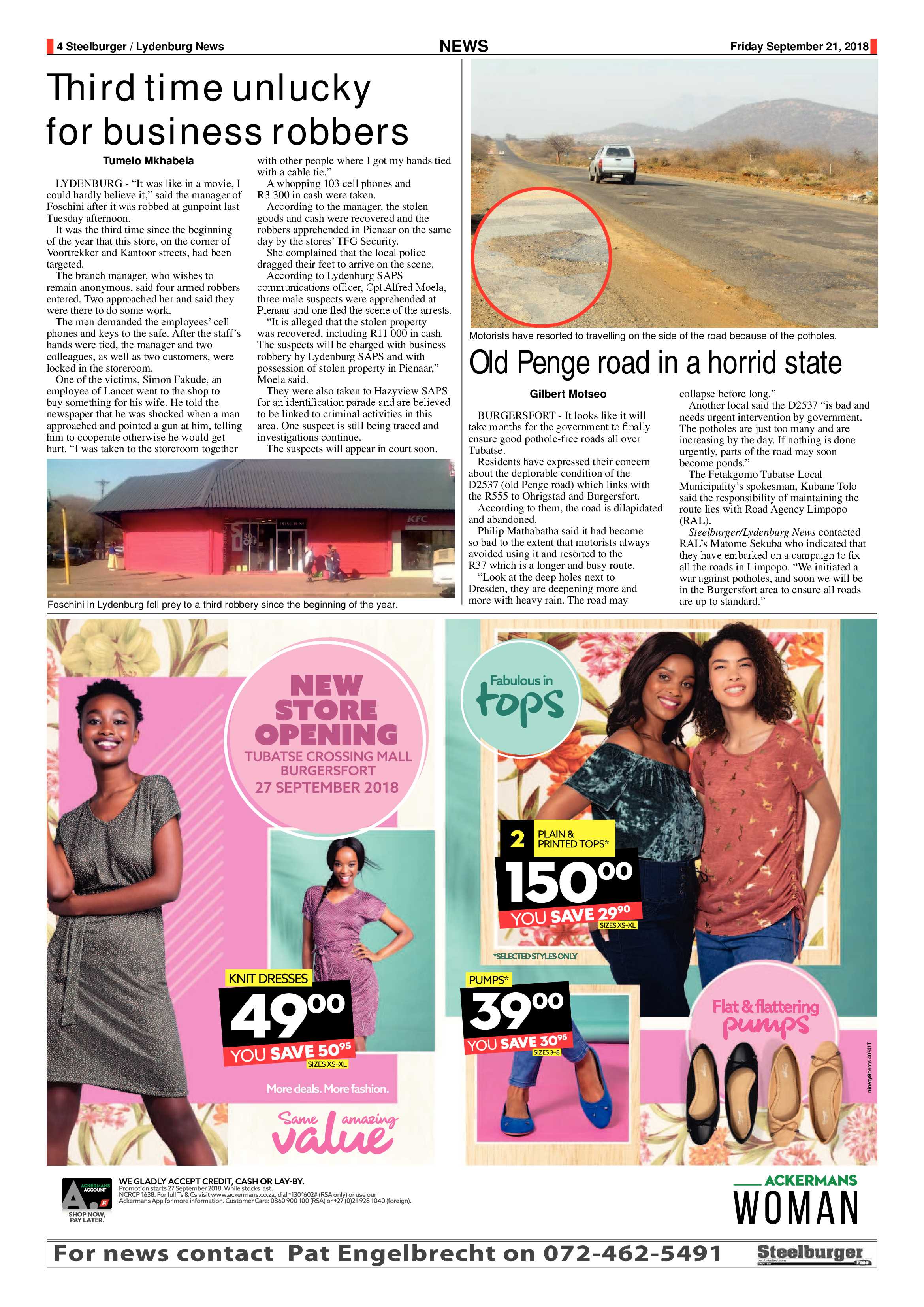 Steelburger News 21 September 2018 page 4