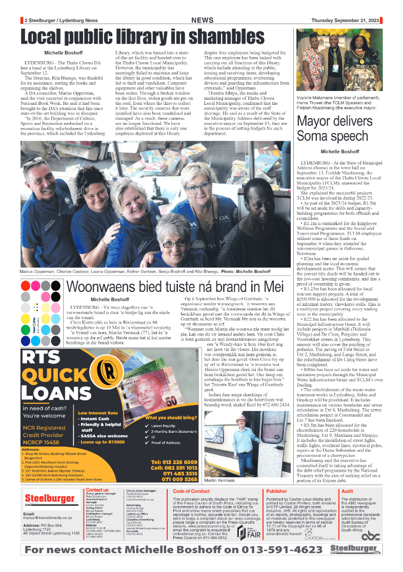 Steelburger News 21 September 2023 page 2