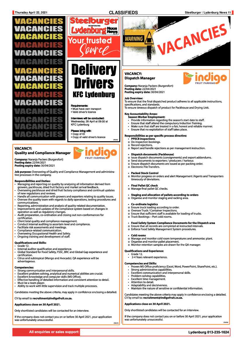 Steelburger News 22 April 2021 page 11