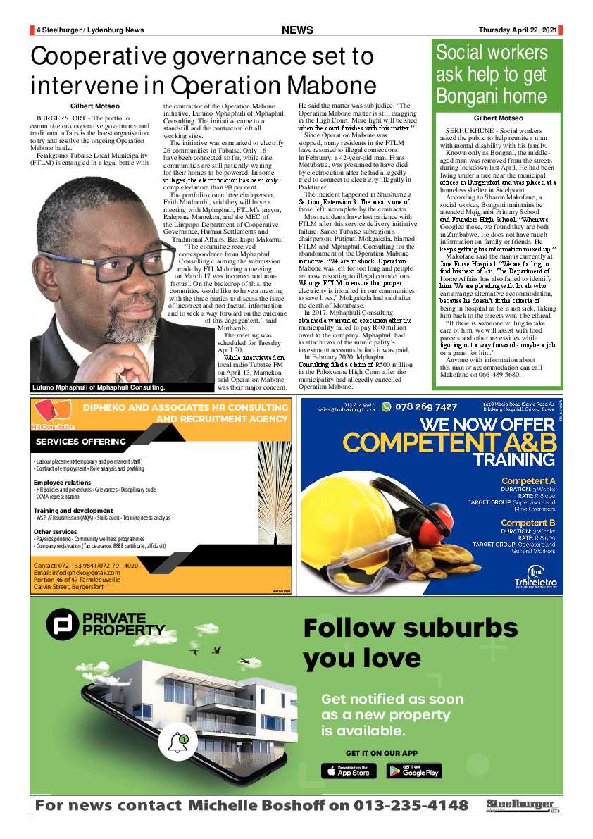 Steelburger News 22 April 2021 page 4