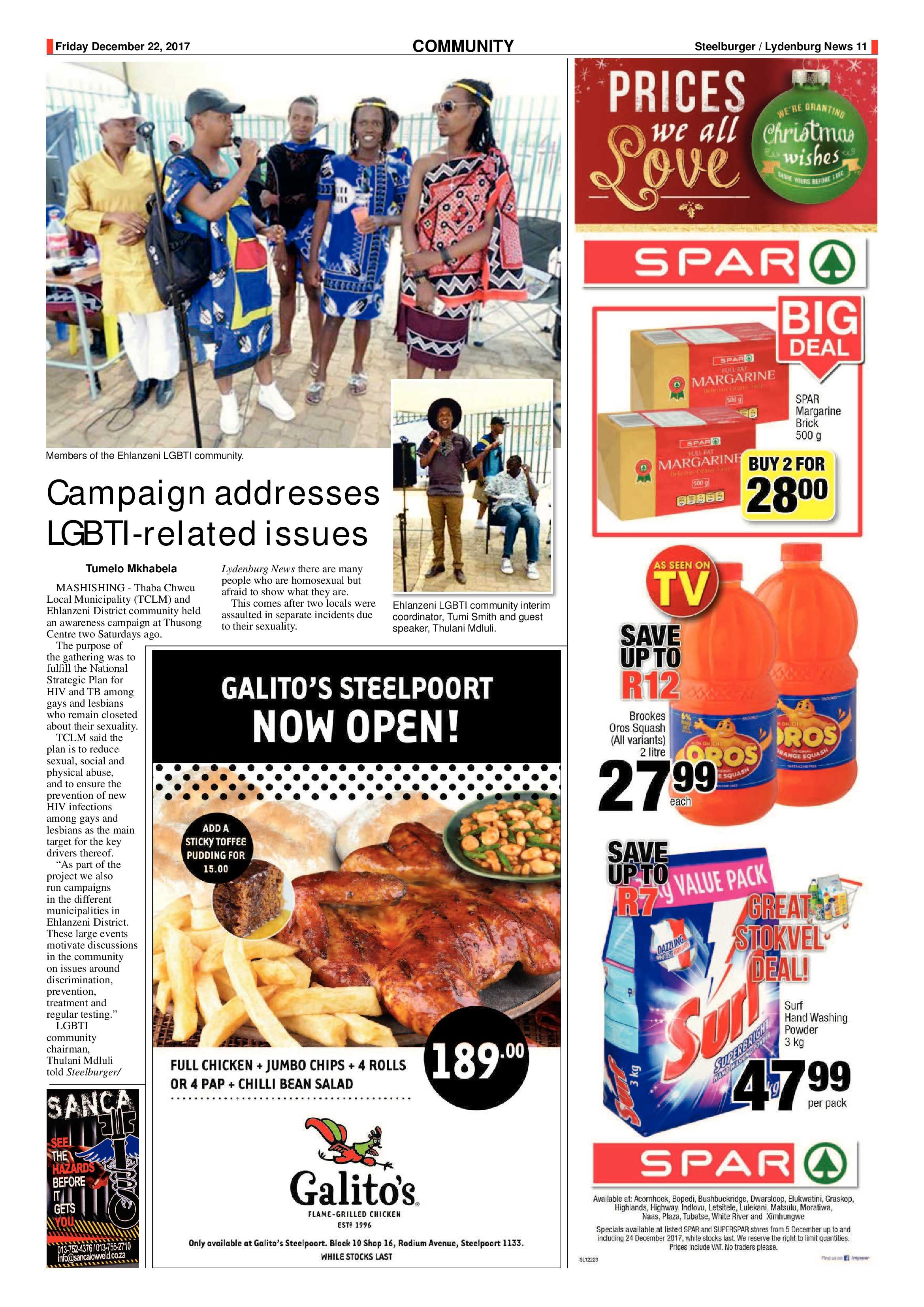 Steelburger News 22 December 2017 page 11