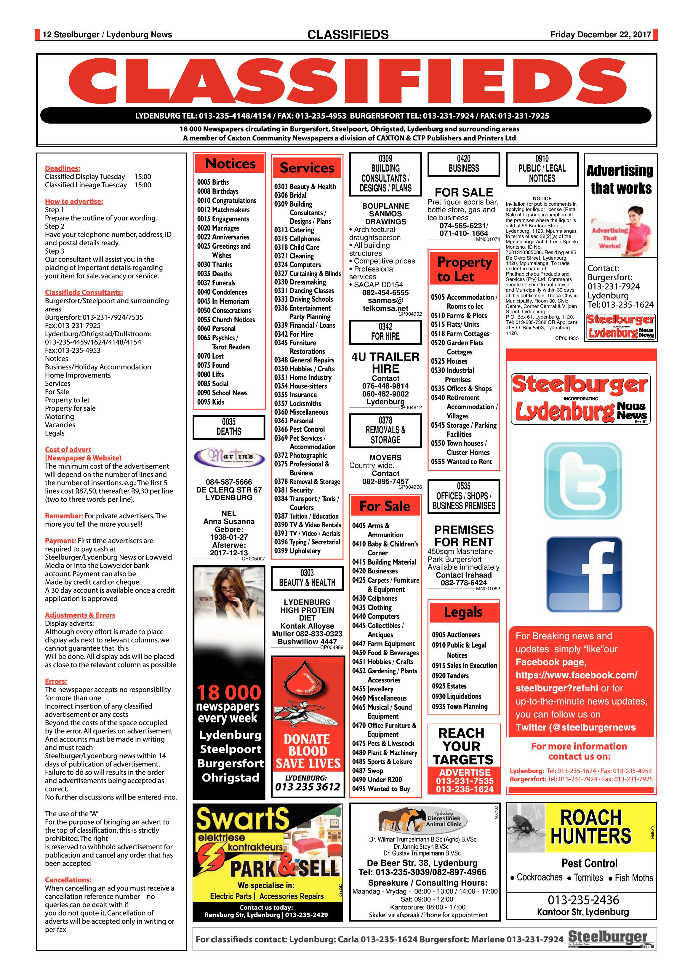 Steelburger News 22 December 2017 page 12