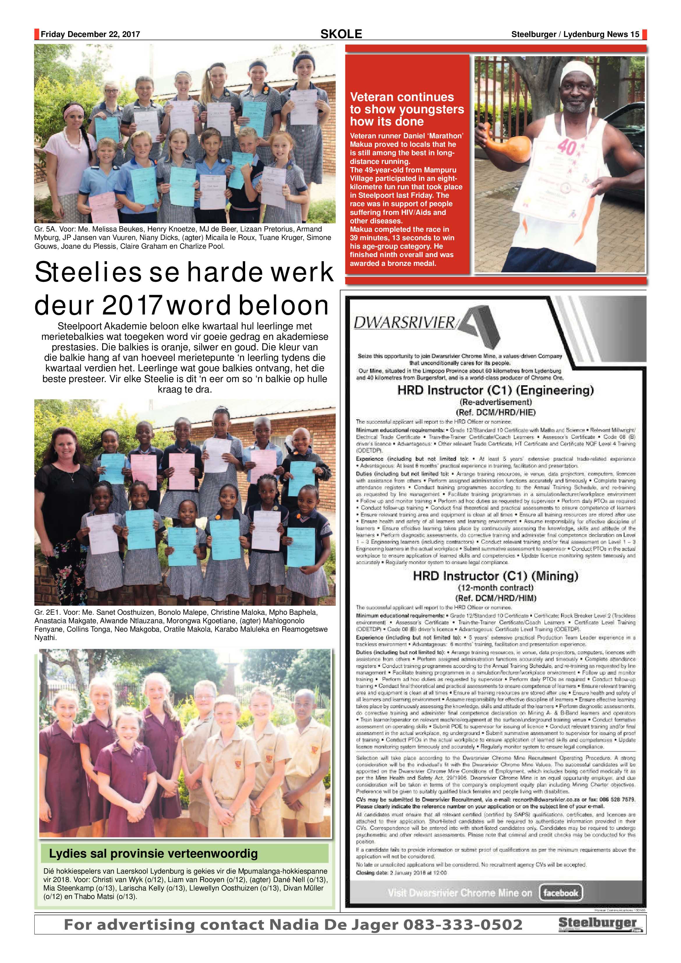Steelburger News 22 December 2017 page 15