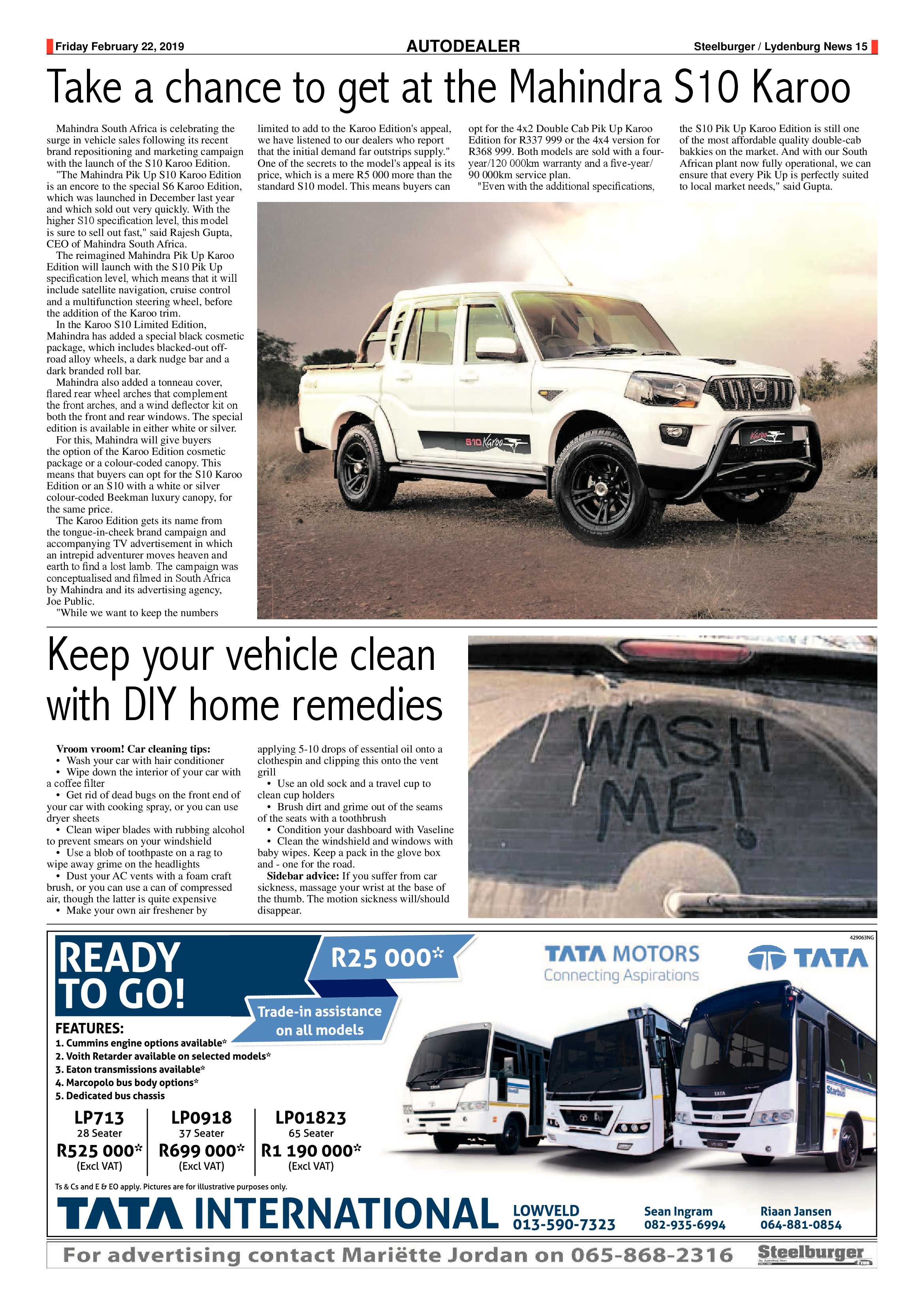 Steelburger News 22 February 2019 page 15