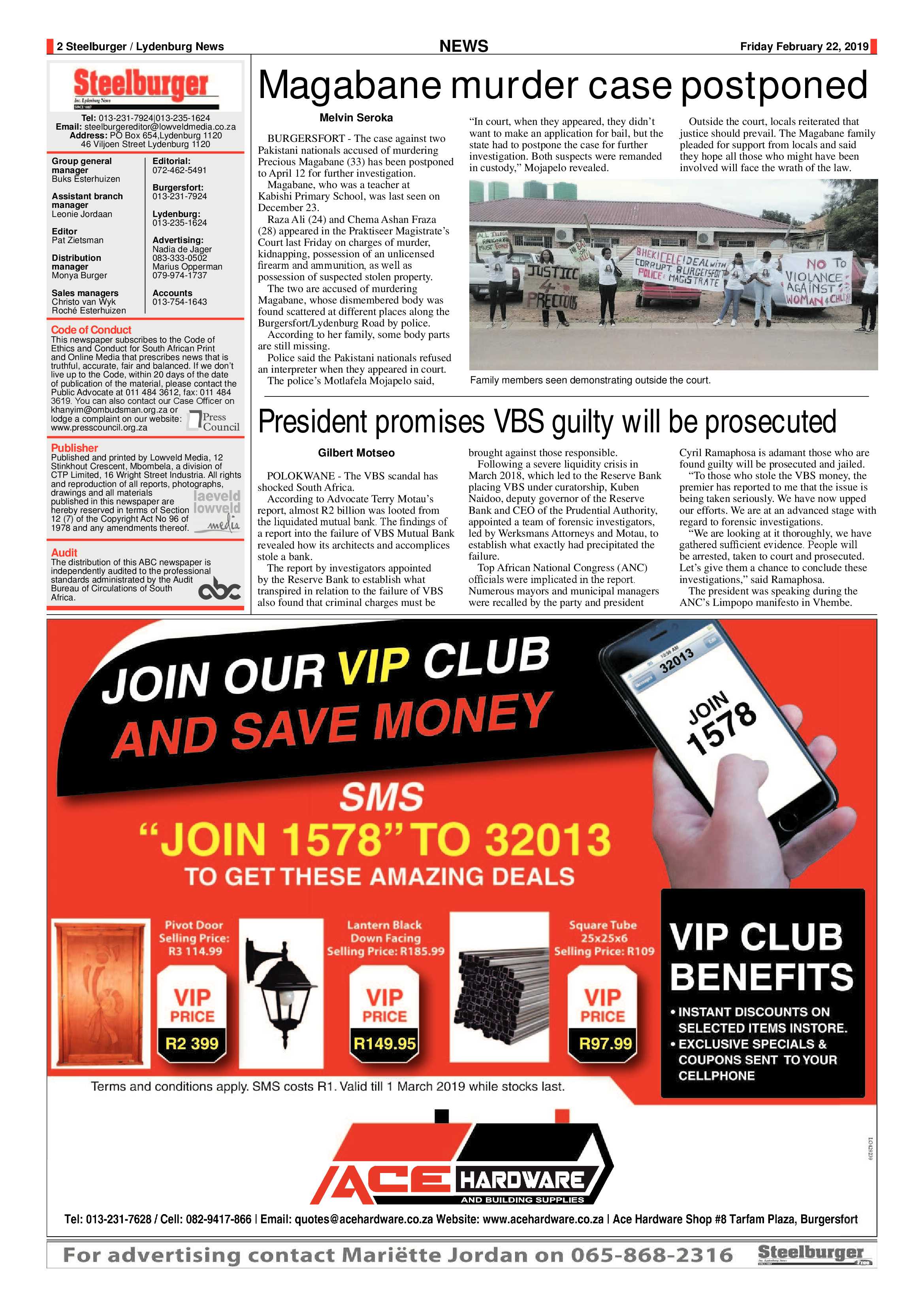 Steelburger News 22 February 2019 page 2