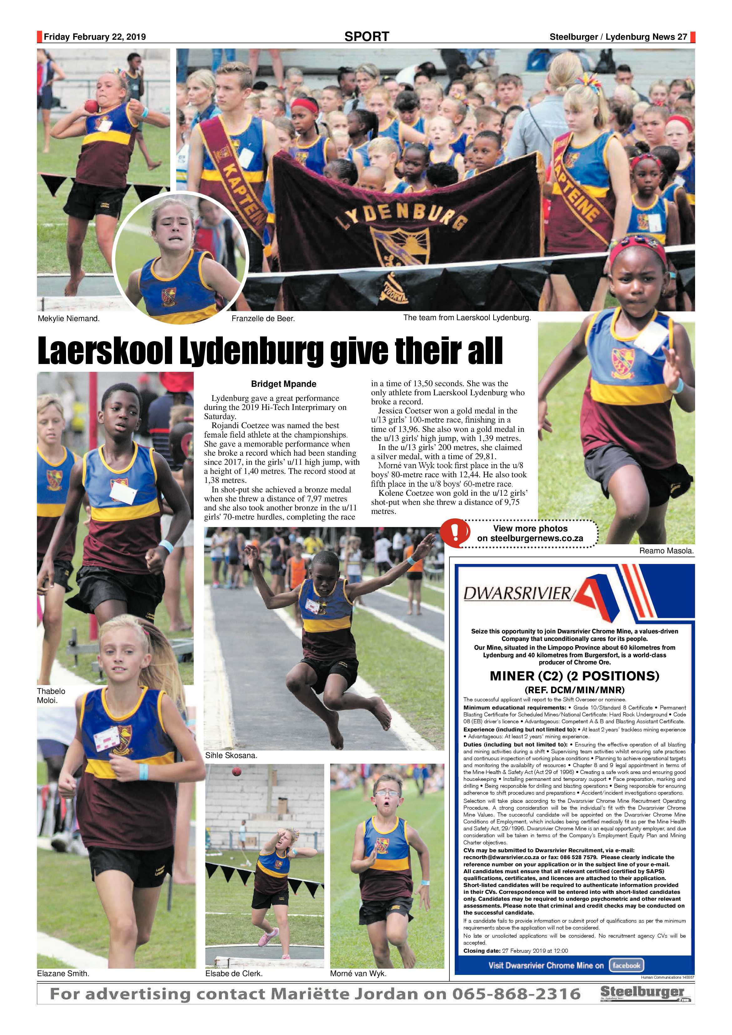 Steelburger News 22 February 2019 page 27