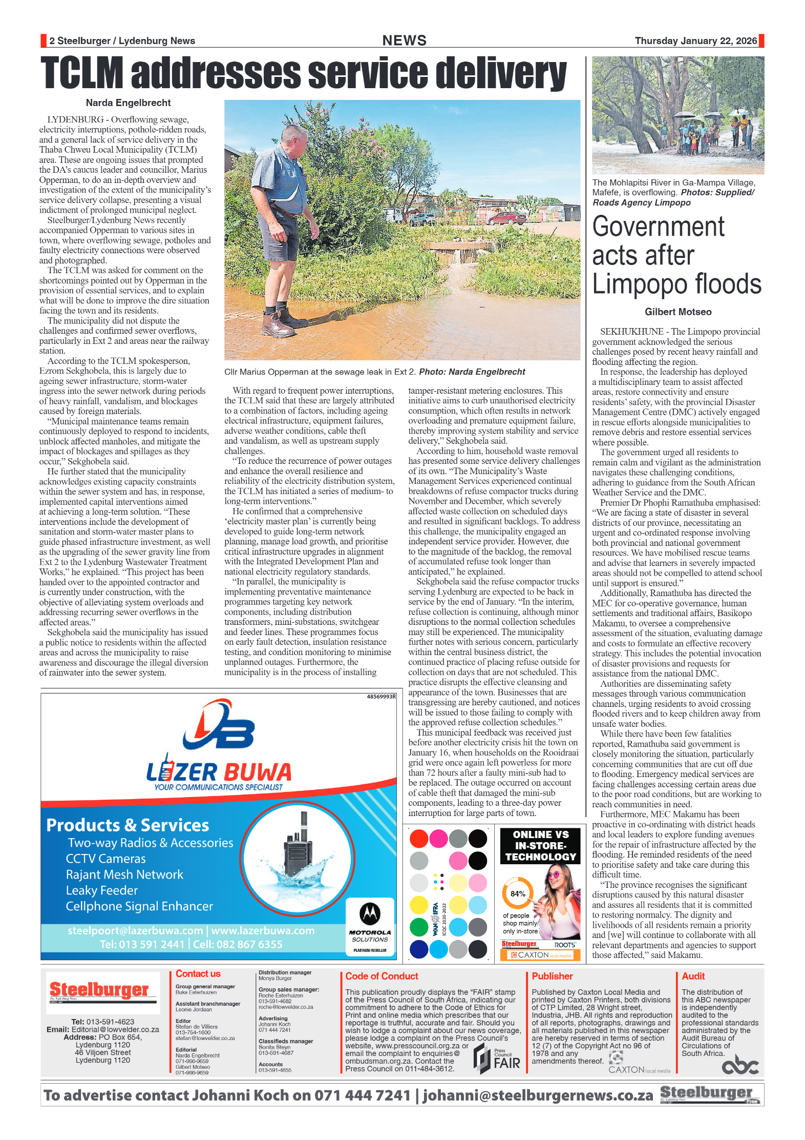 Steelburger News 22 January 2026 page 2