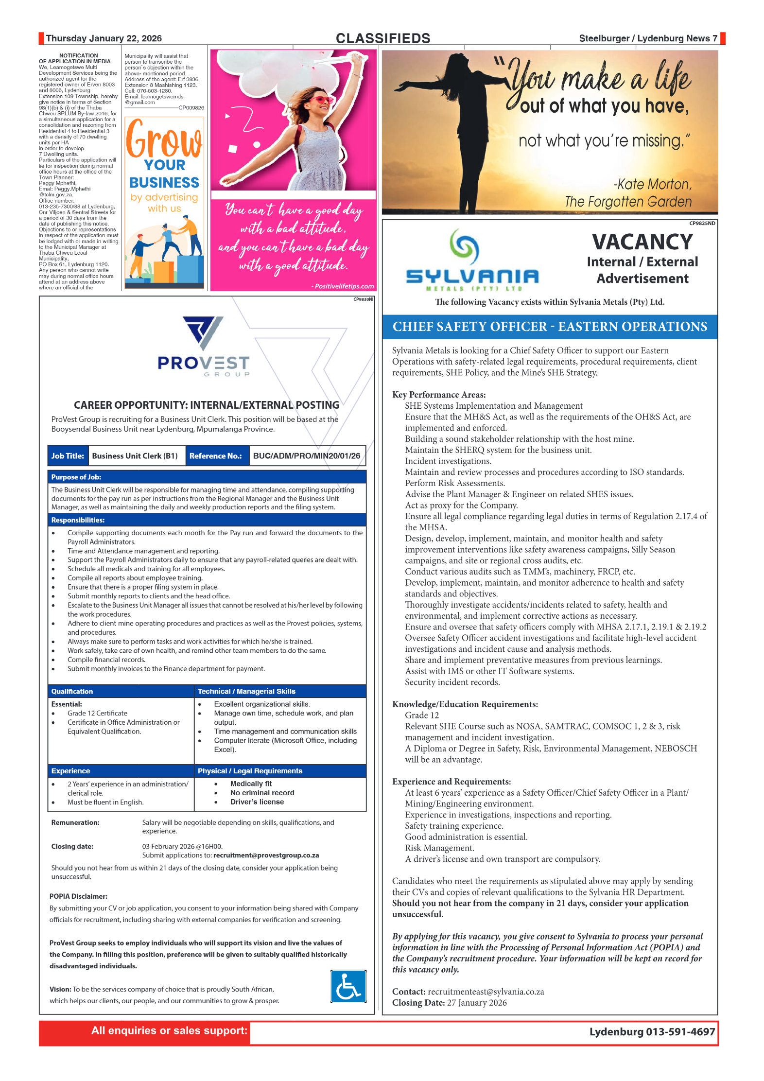 Steelburger News 22 January 2026 page 7