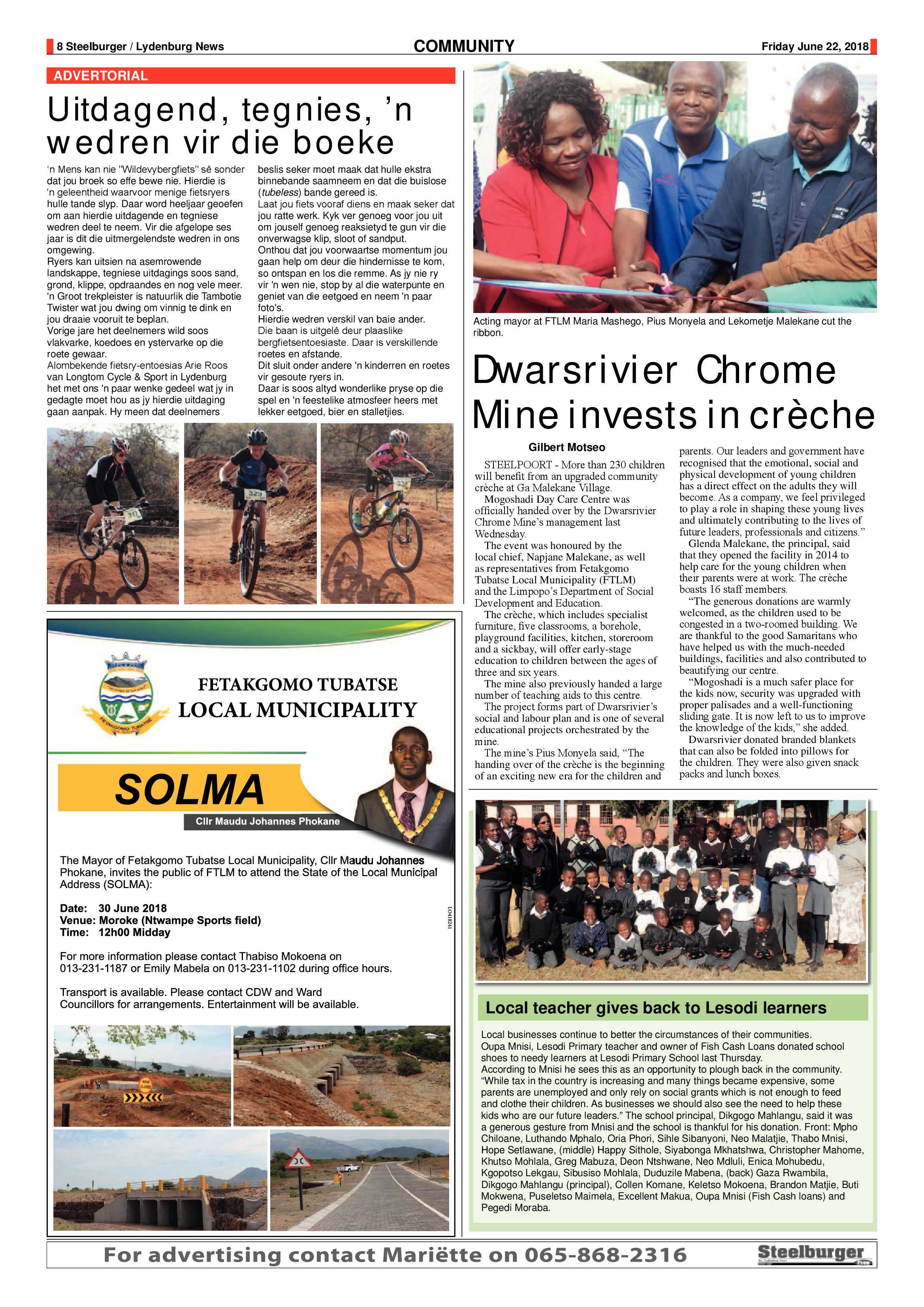 Steelburger News 22 June 2018 page 8