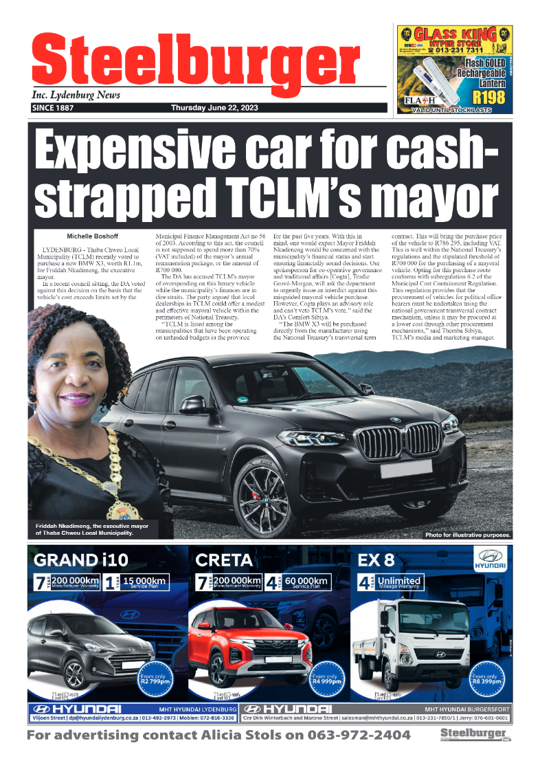 Steelburger News 21 June 2023 page 1