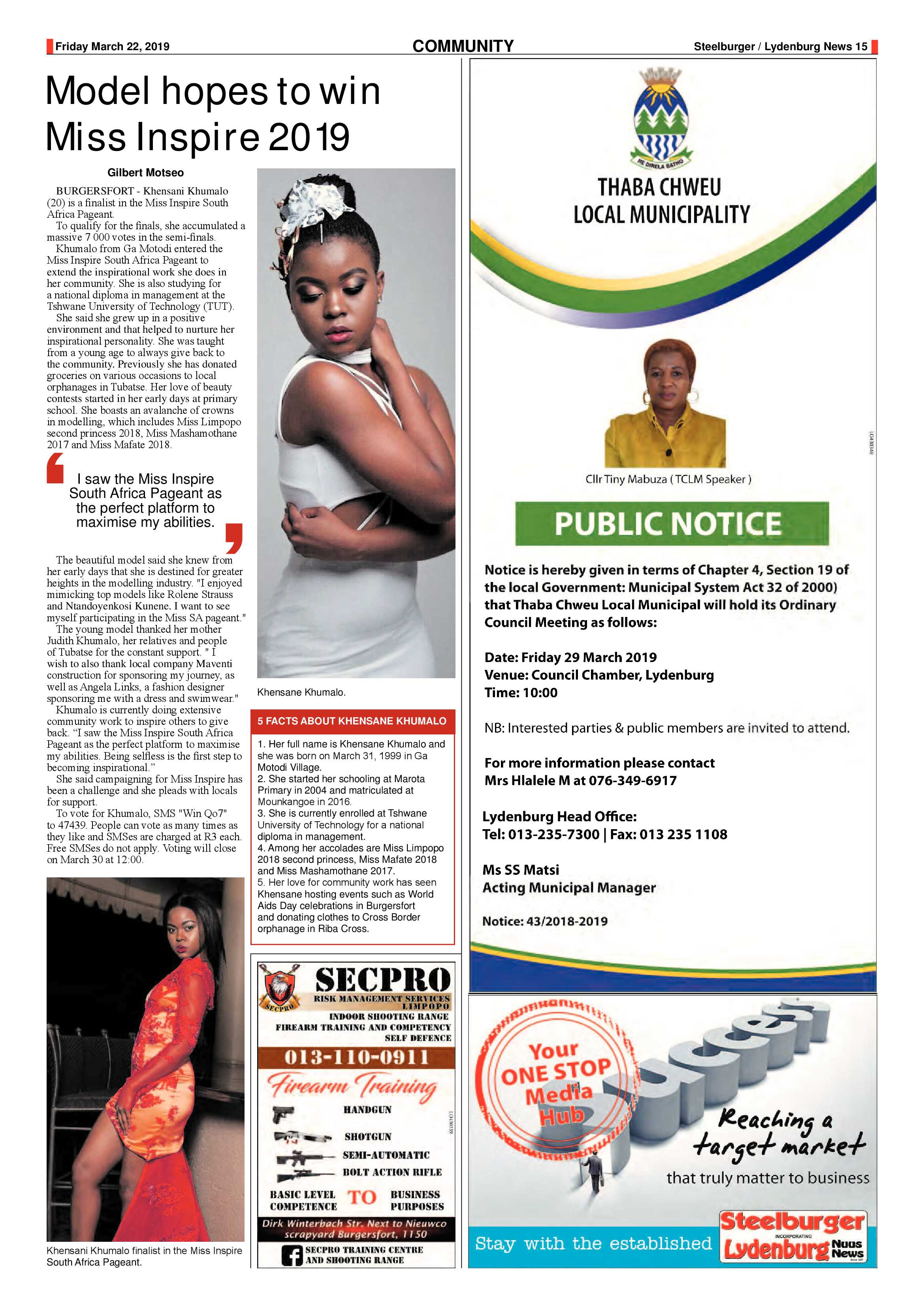 Steelburger News 22 March 2019 page 15
