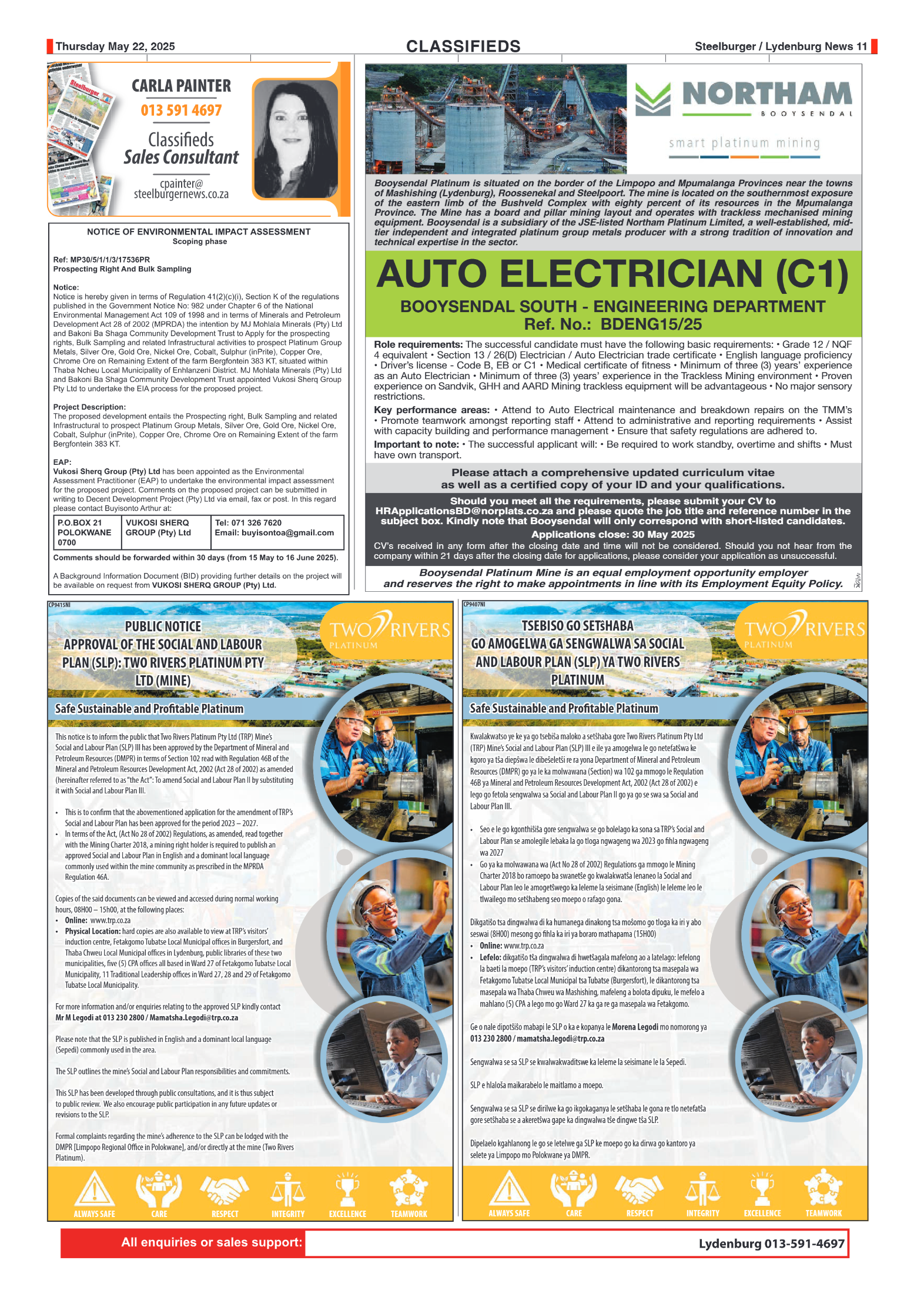 Steelburger News 22 May 2025 page 11