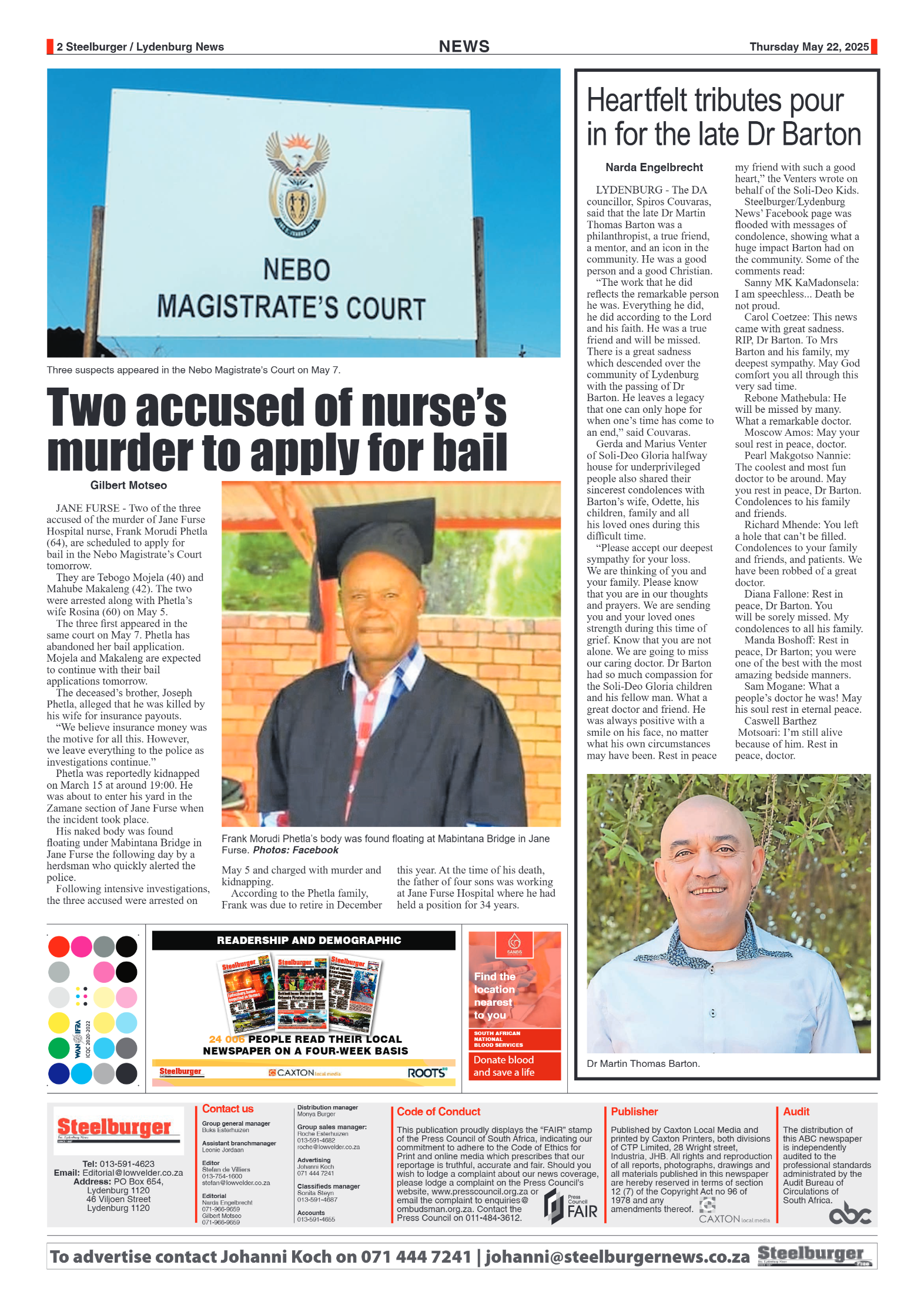 Steelburger News 22 May 2025 page 2