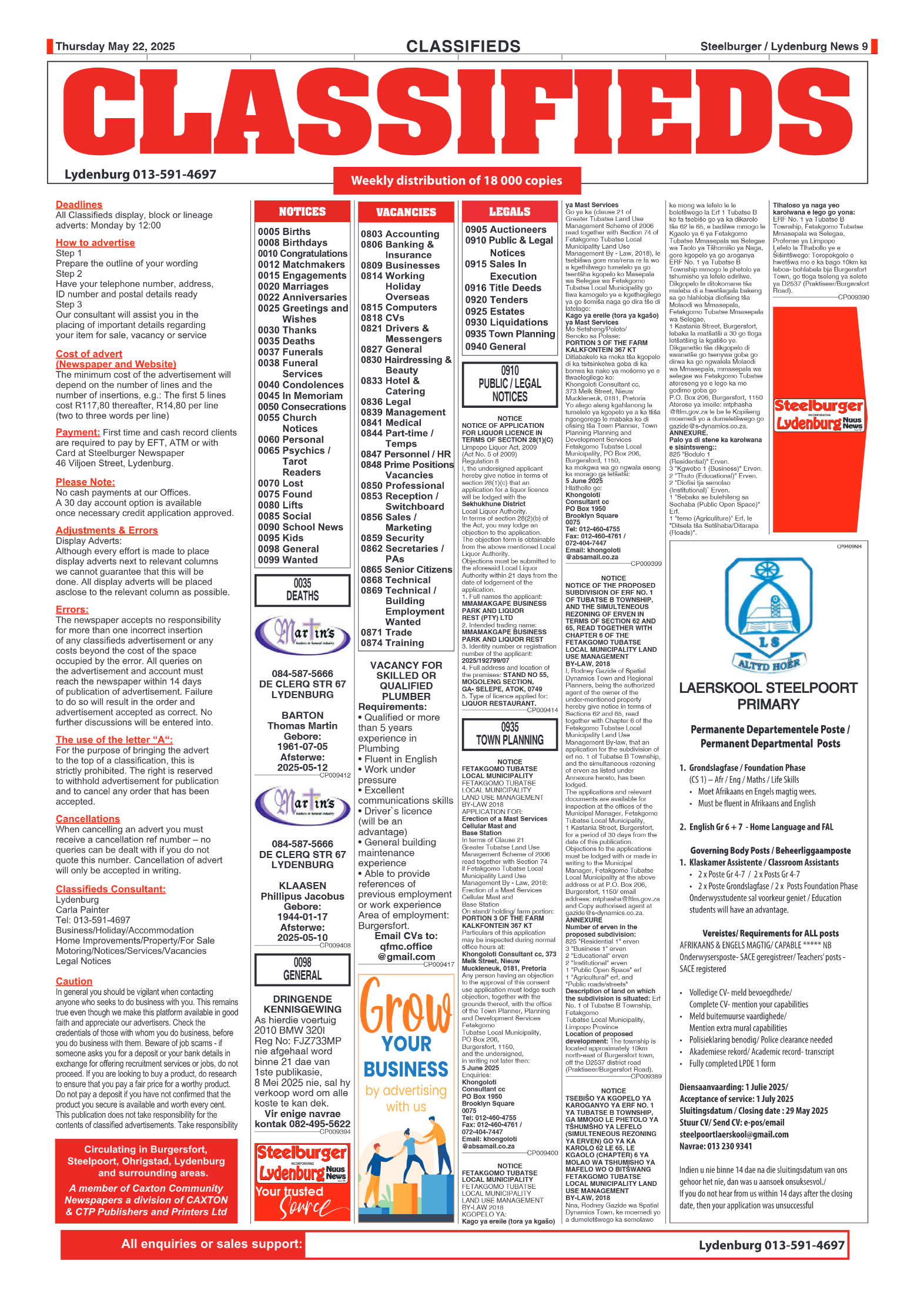 Steelburger News 22 May 2025 page 9