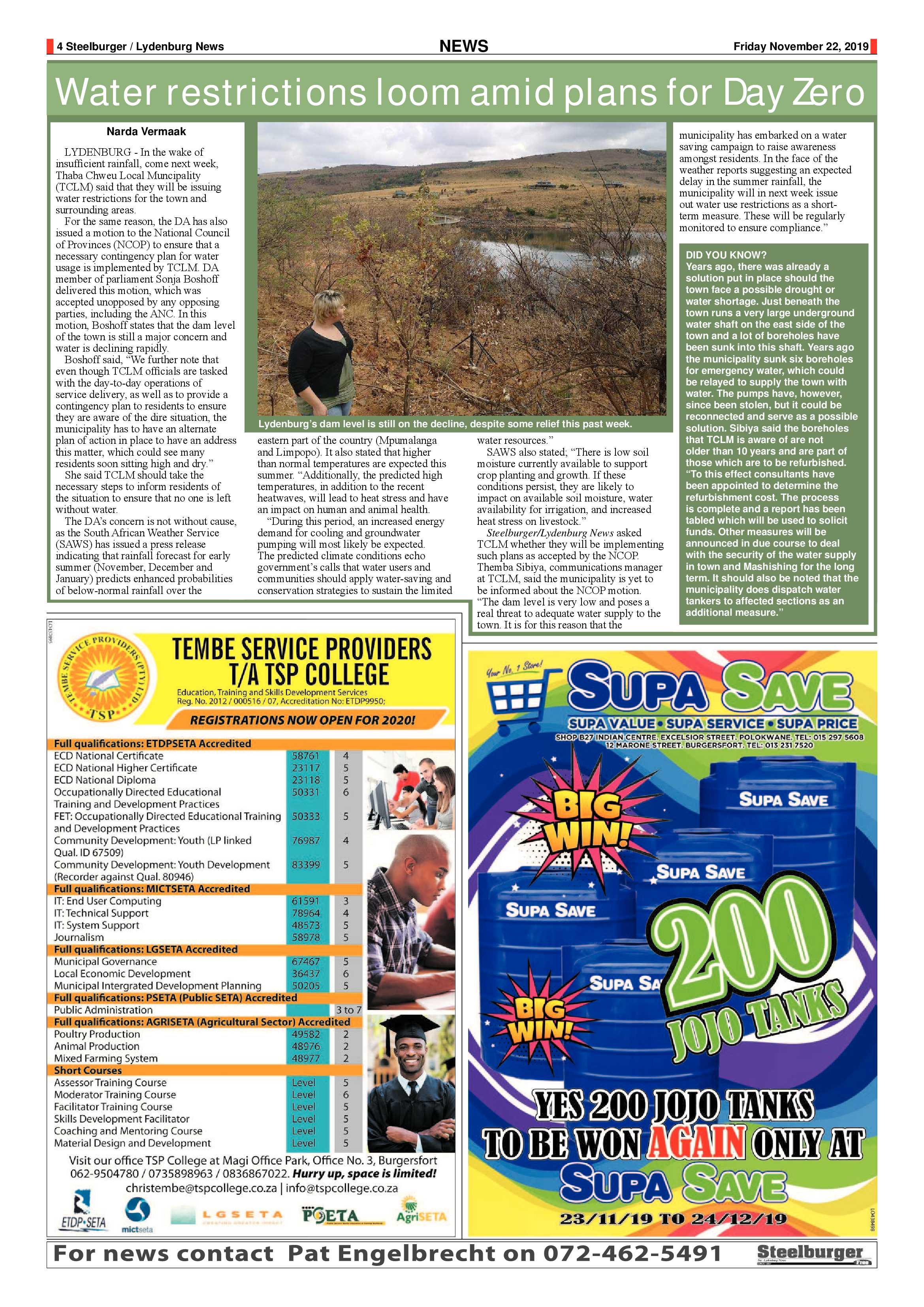 Steelburger News 22 November 2019 page 4