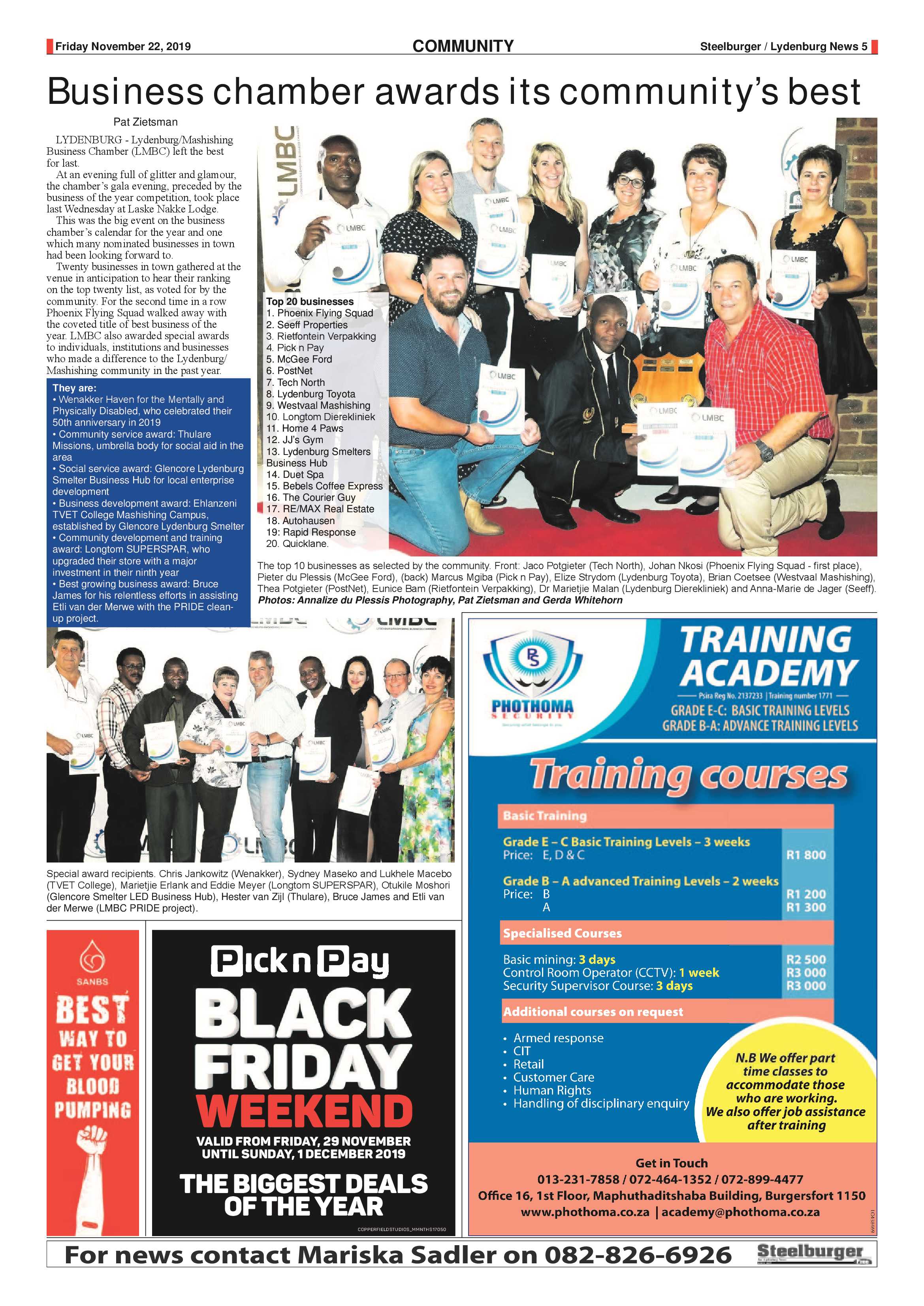 Steelburger News 22 November 2019 page 5