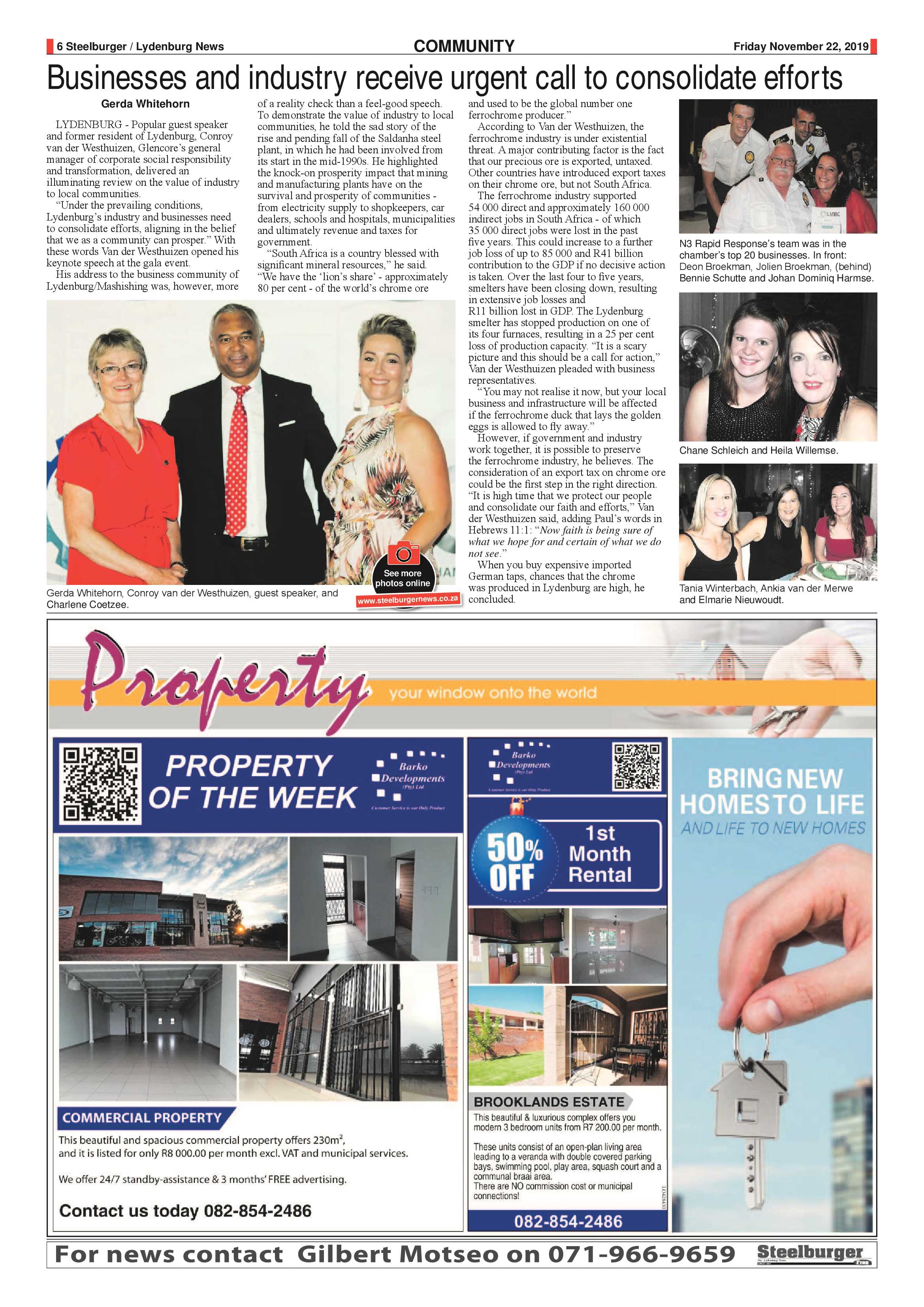 Steelburger News 22 November 2019 page 6