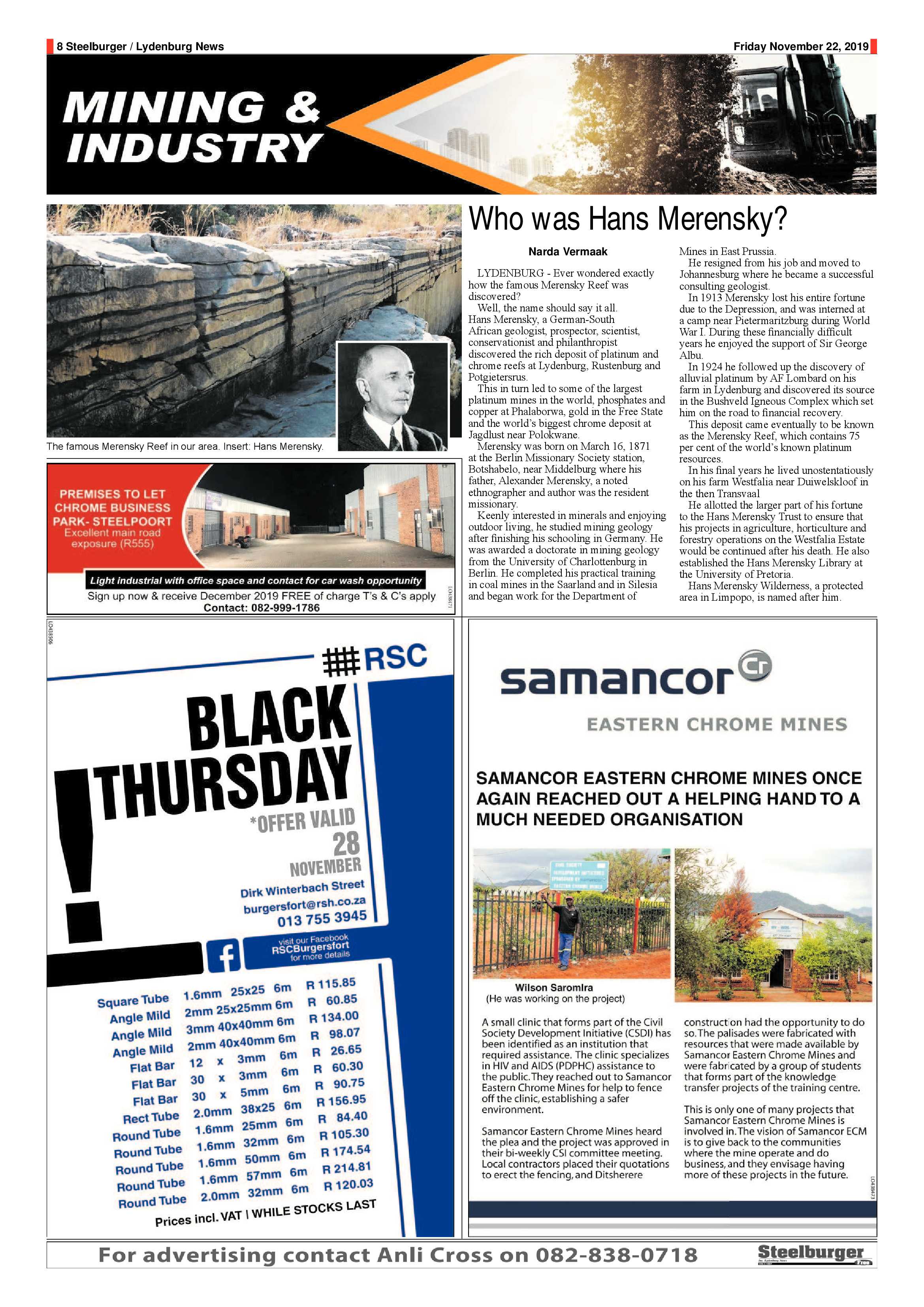Steelburger News 22 November 2019 page 8