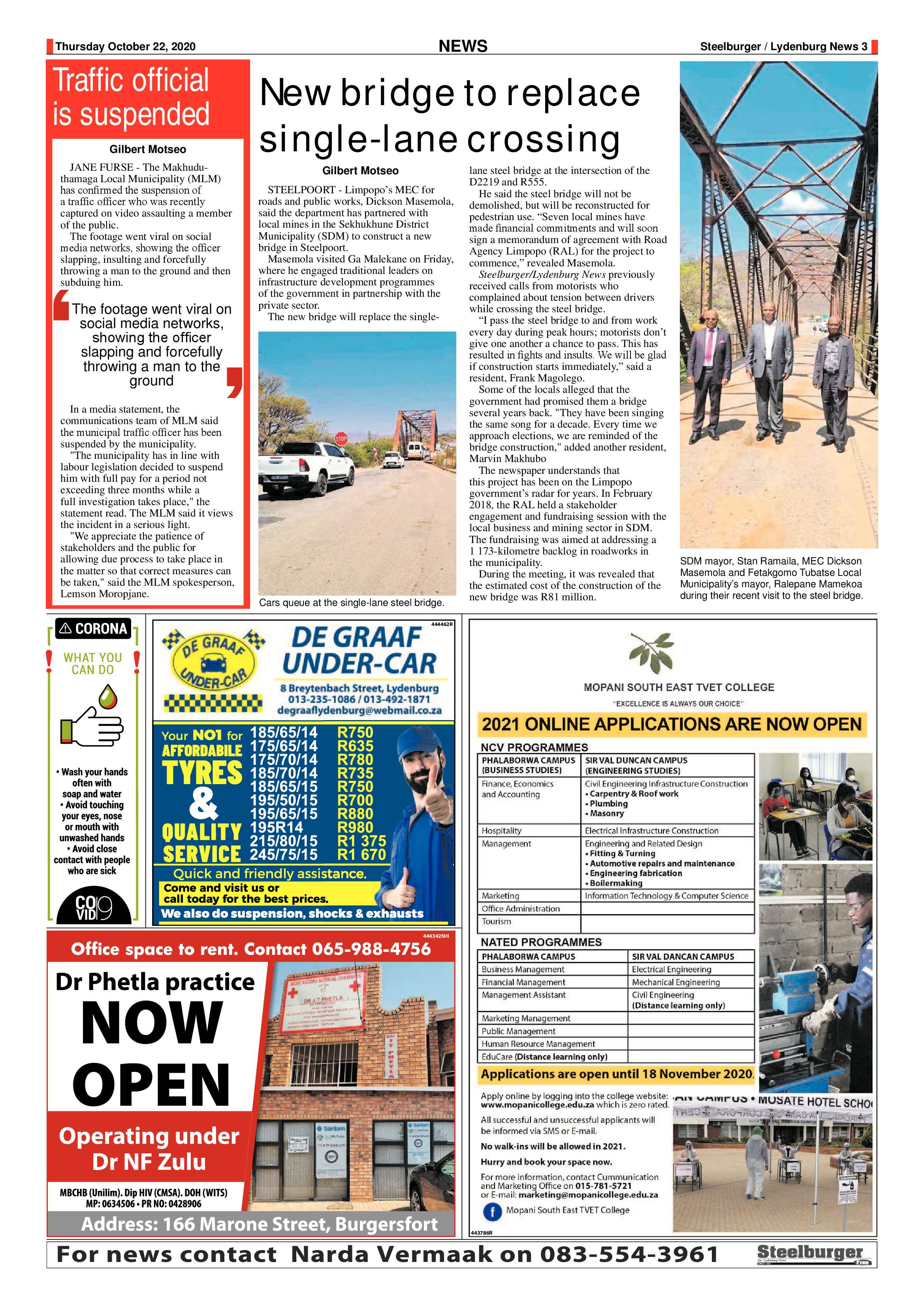 Steelburger news 22 October 2020 page 3