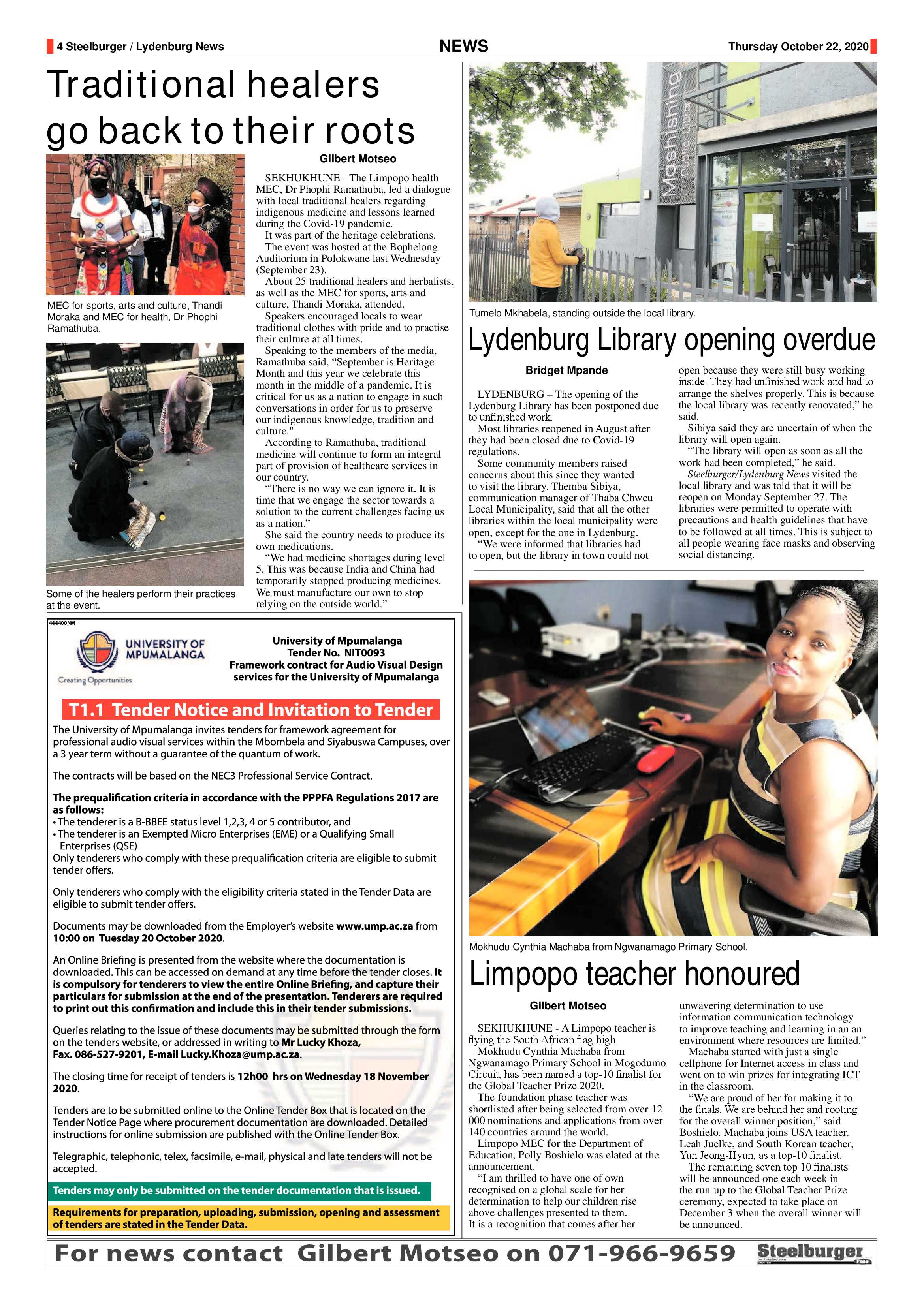Steelburger news 22 October 2020 page 4