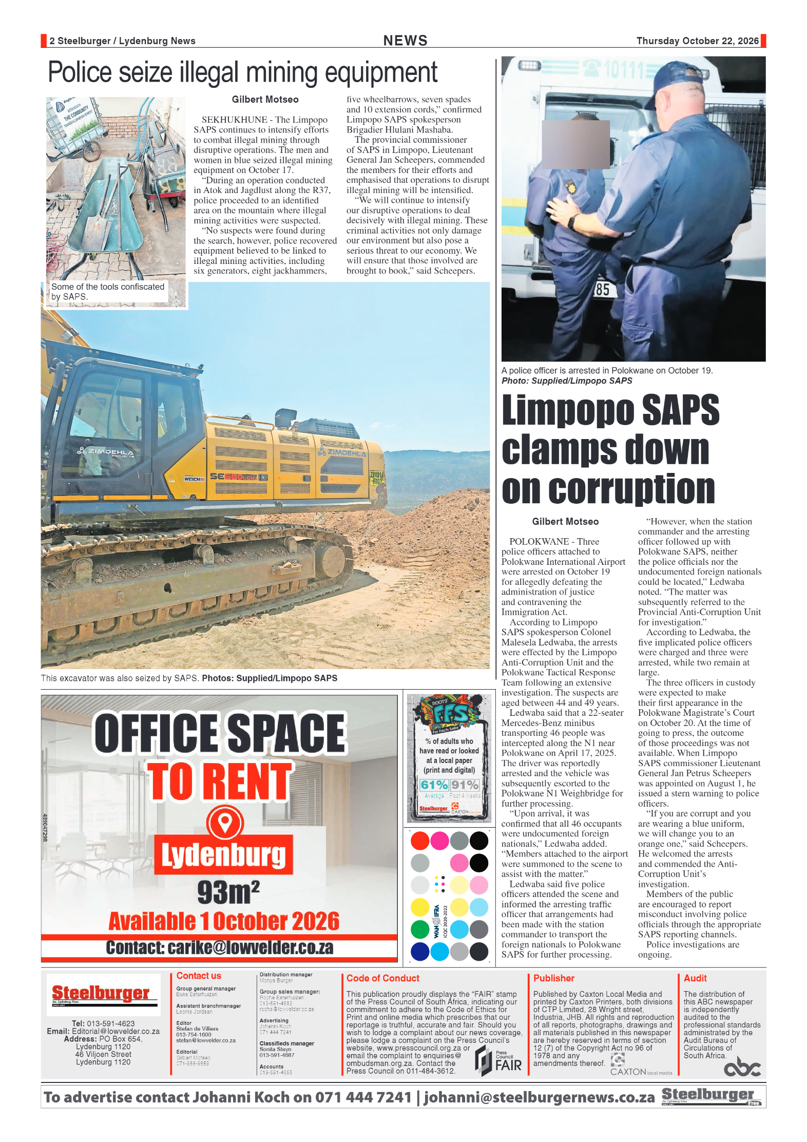 Steelburger News 22 October 2026 page 2