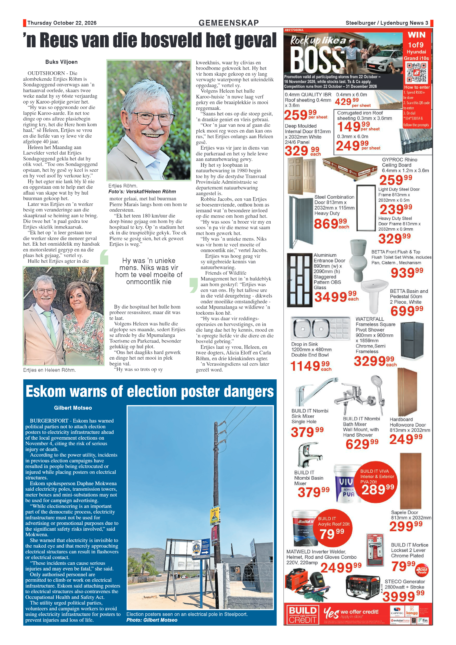 Steelburger News 22 October 2026 page 3