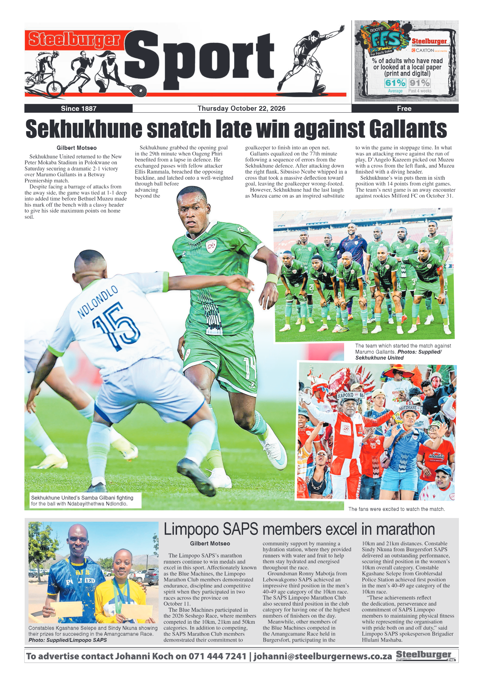 Steelburger News 22 October 2026 page 8