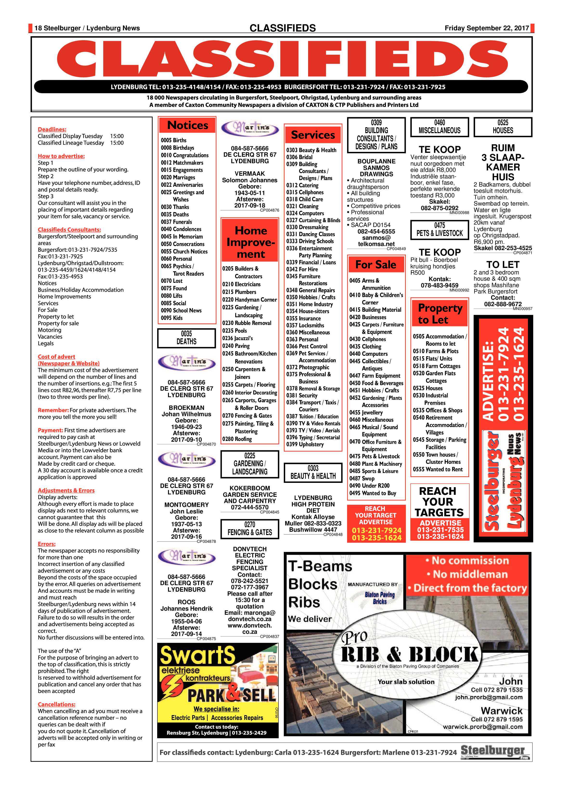 Steelburger News 22 September 2017 page 18