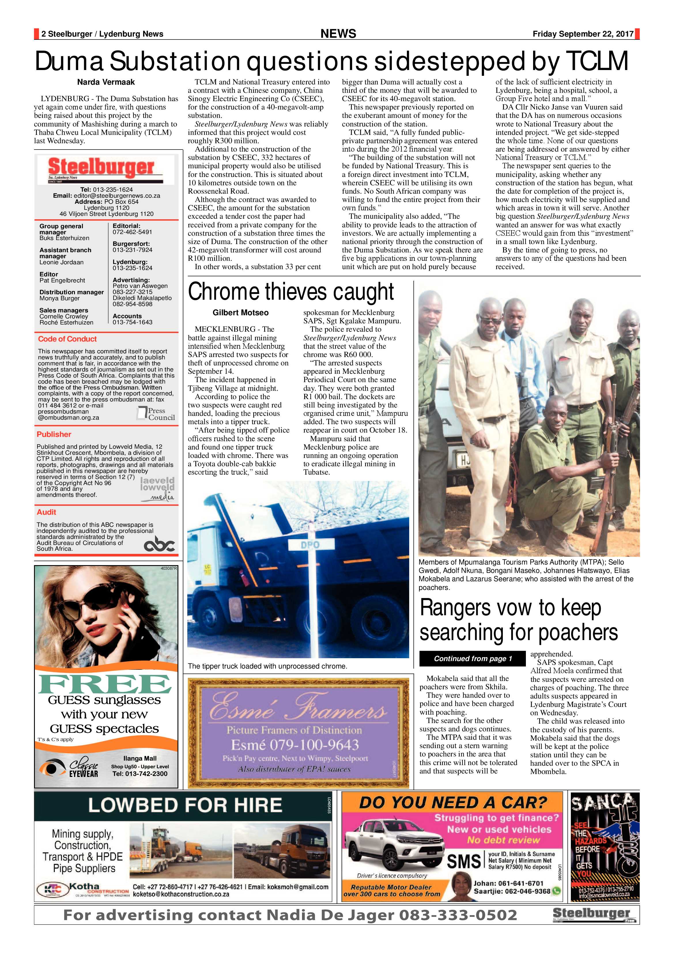 Steelburger News 22 September 2017 page 2