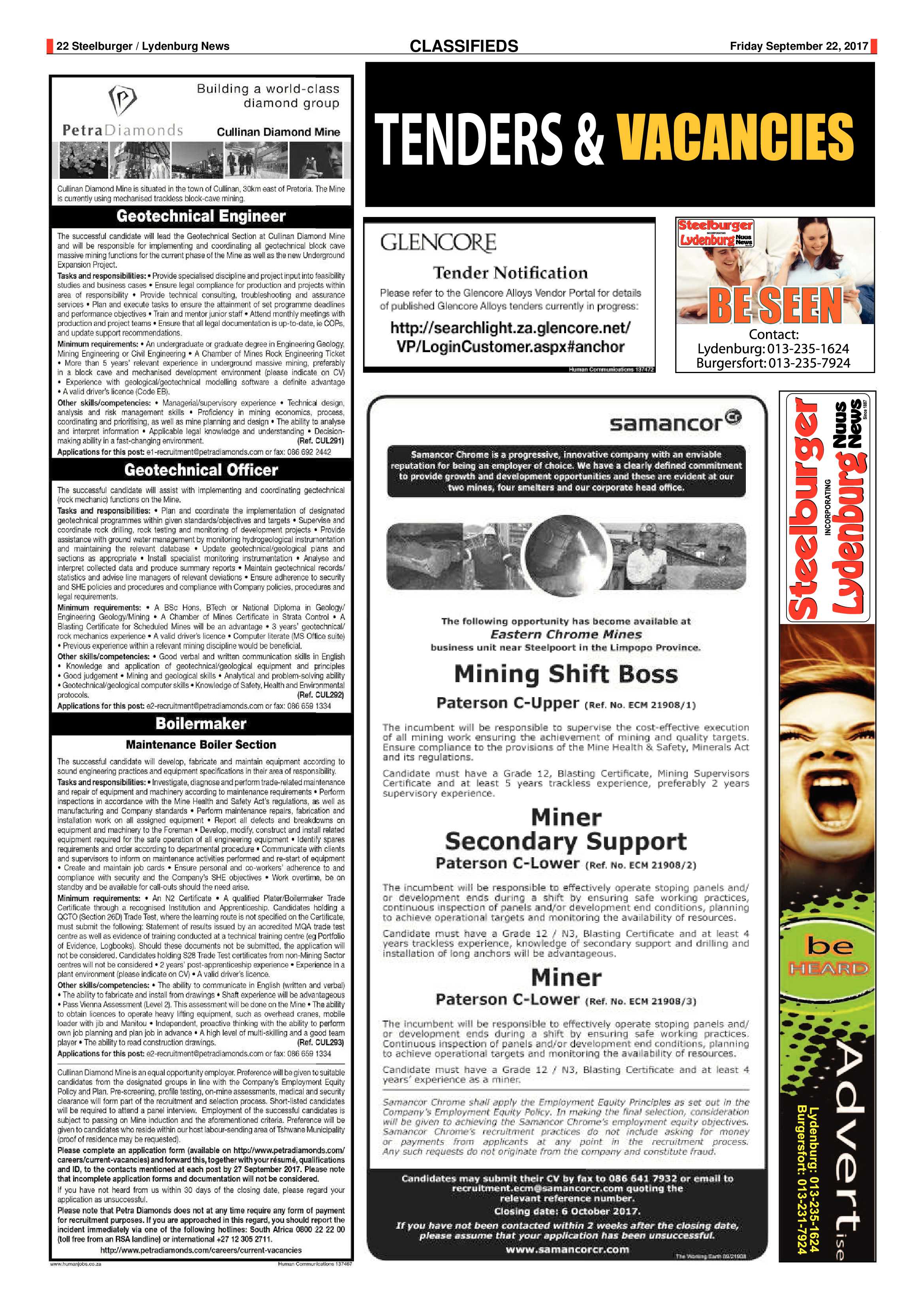 Steelburger News 22 September 2017 page 22