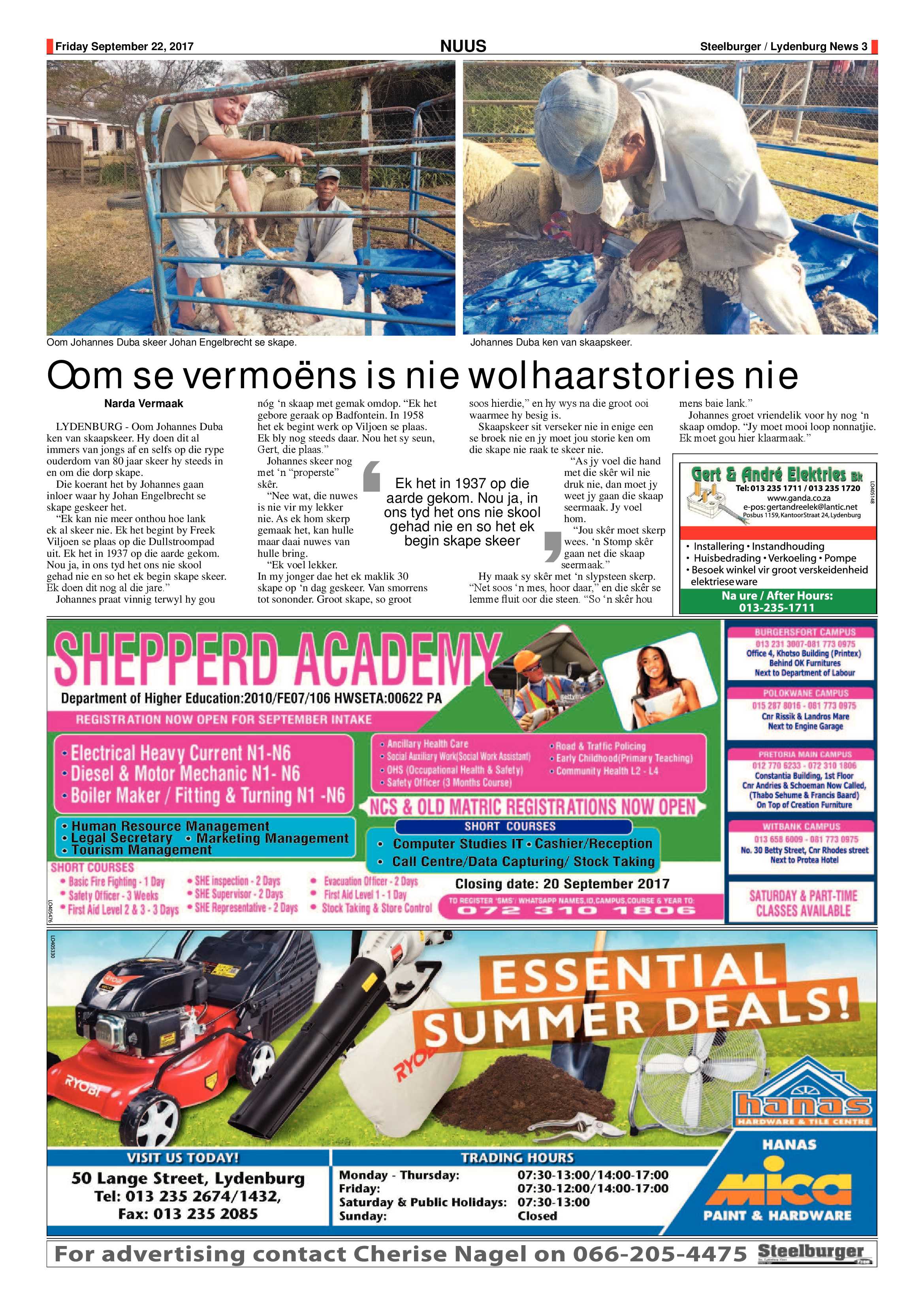 Steelburger News 22 September 2017 page 3