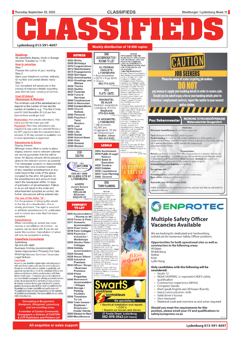 Steelburger News 22 September 2022 page 11