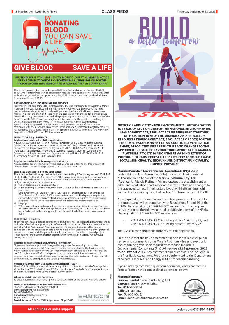 Steelburger News 22 September 2022 page 12