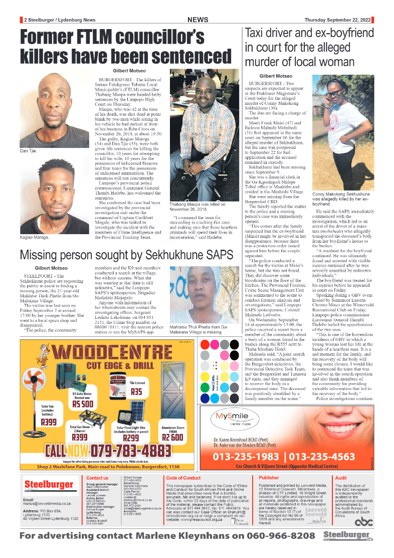 Steelburger News 22 September 2022 page 2