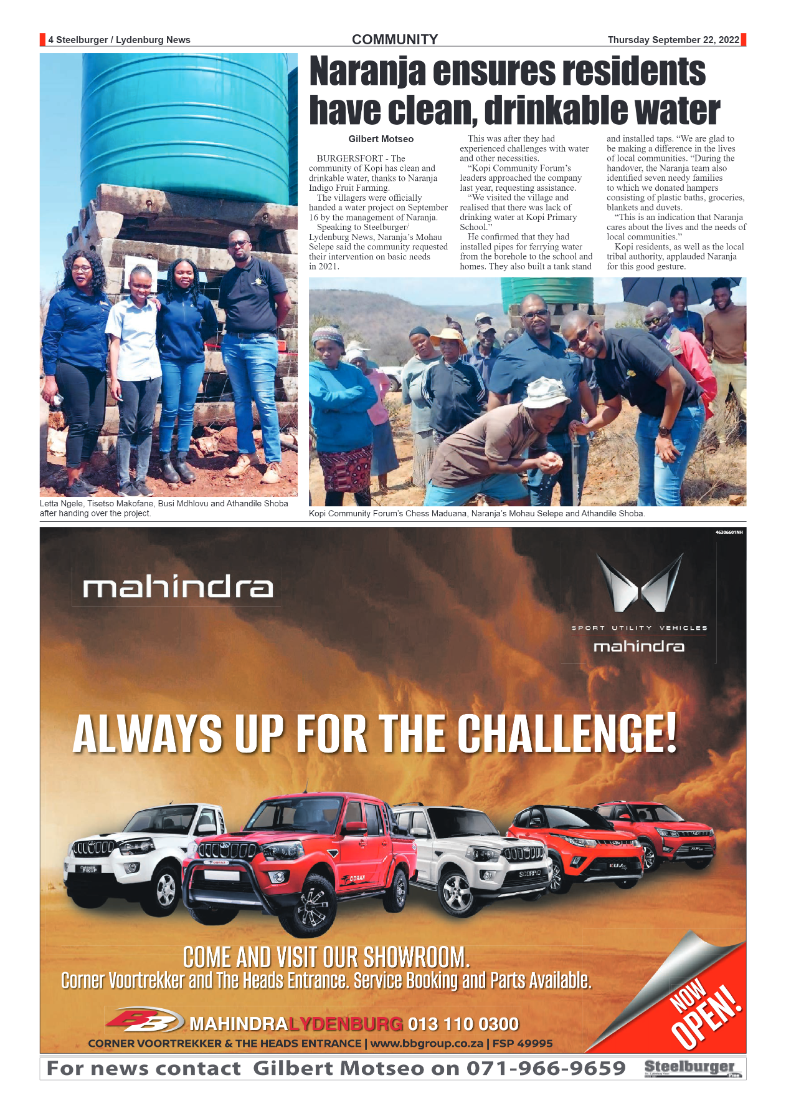 Steelburger News 22 September 2022 page 4