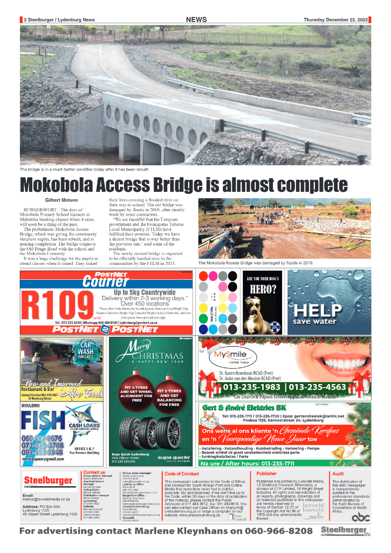 Steelburger News 22 December 2022 page 2