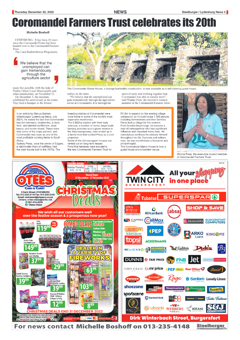 Steelburger News 22 December 2022 page 3