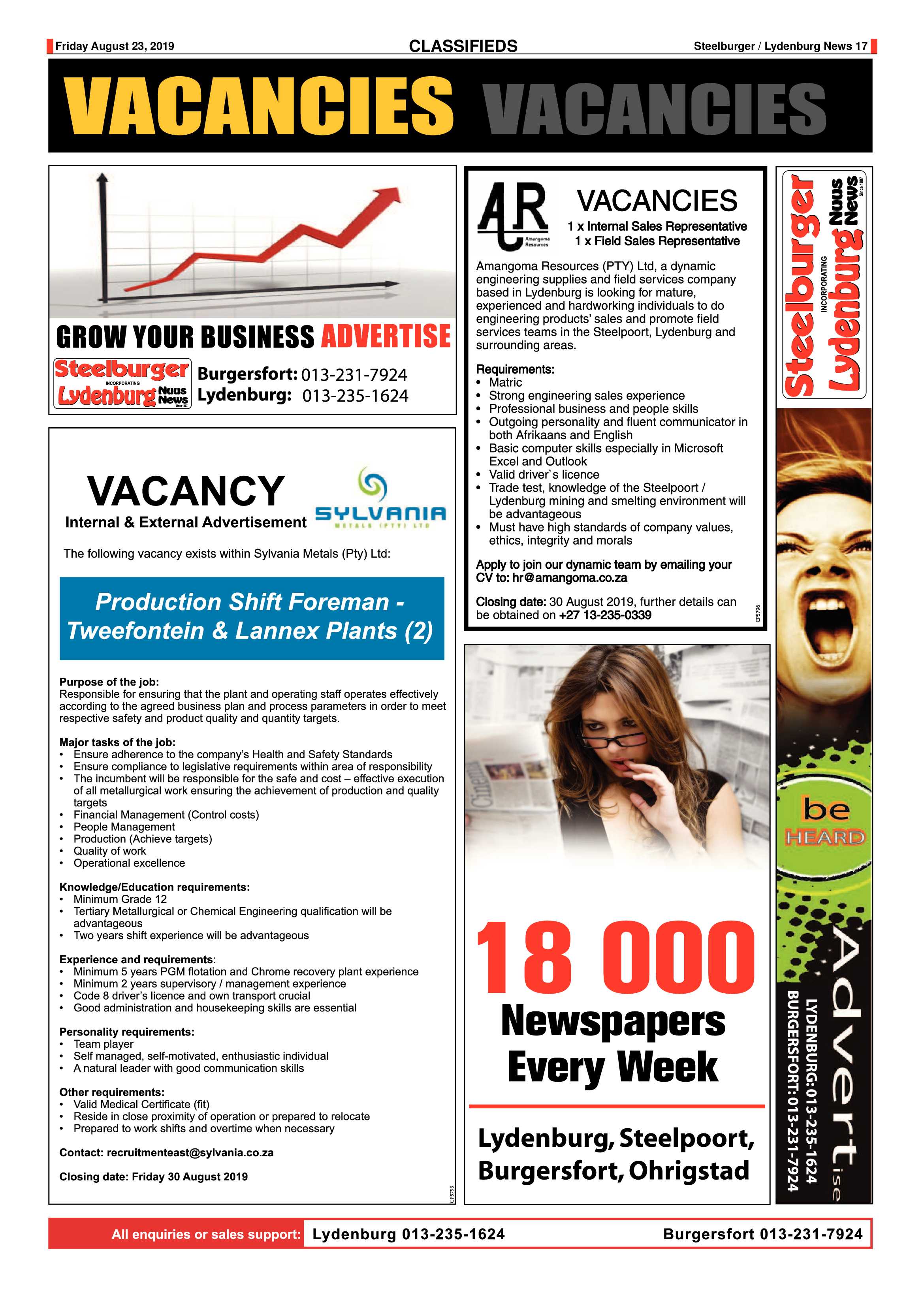 Steelburger News 23 August 2019 page 17