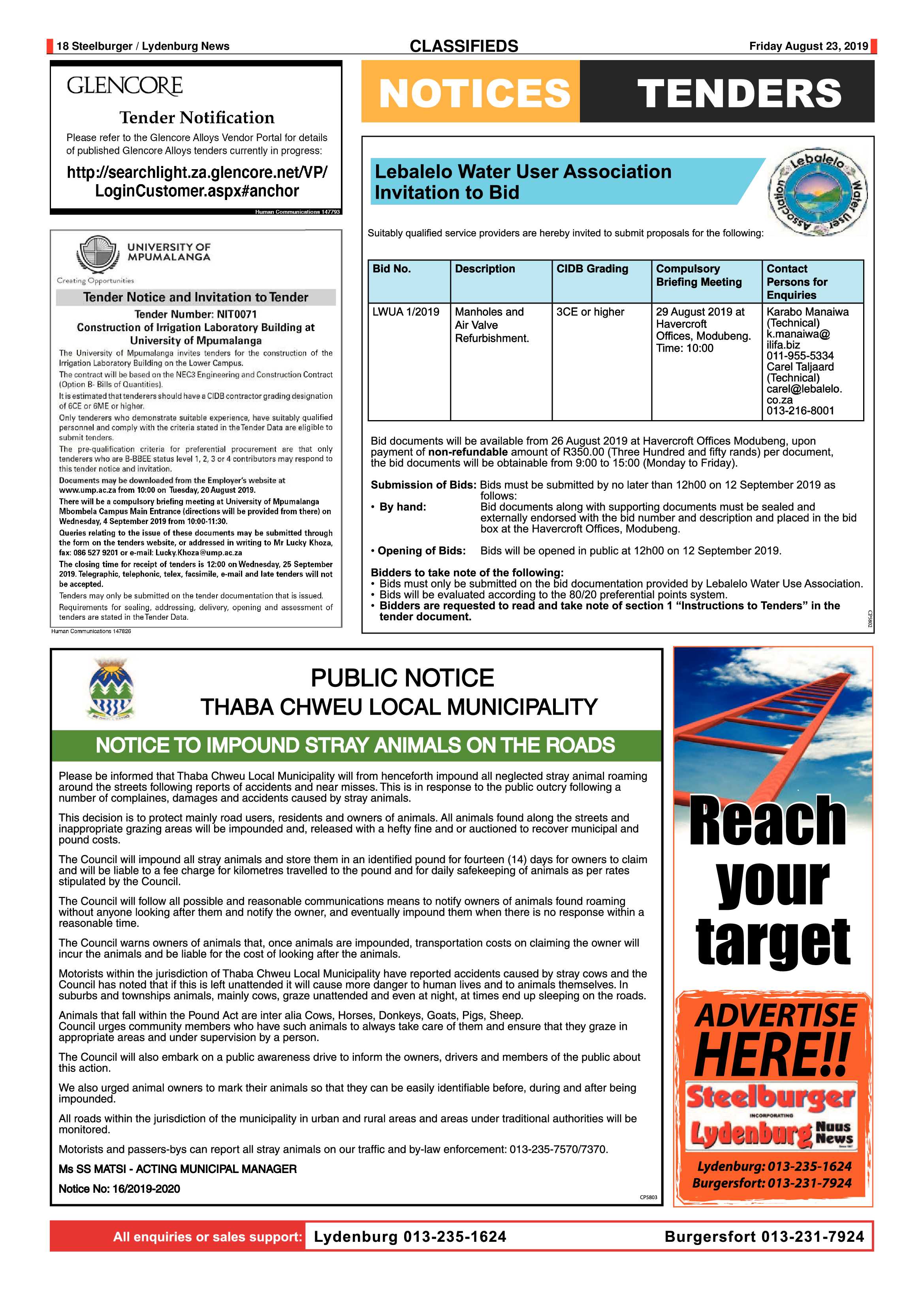 Steelburger News 23 August 2019 page 18