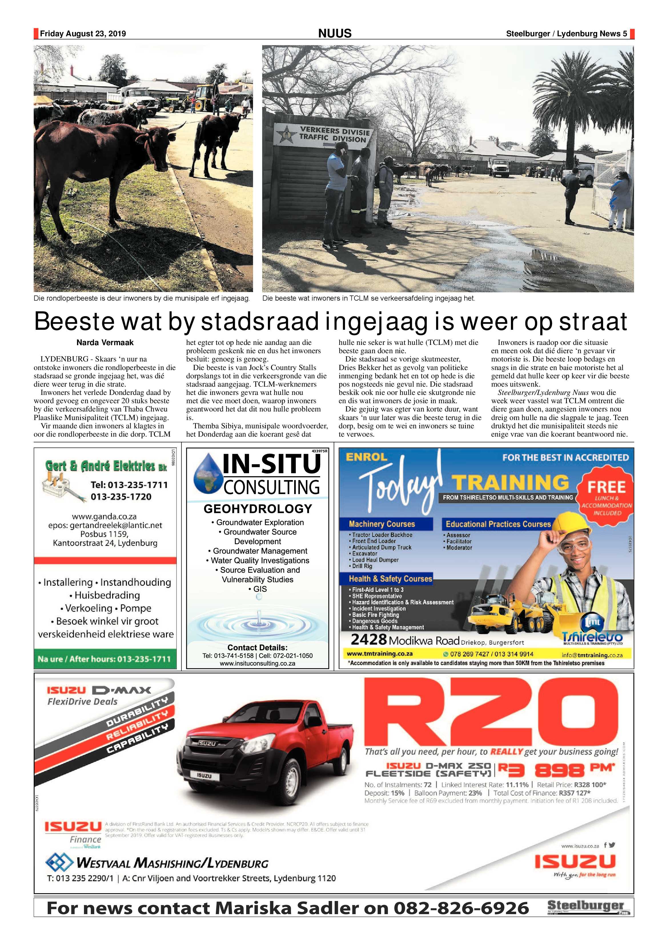 Steelburger News 23 August 2019 page 5