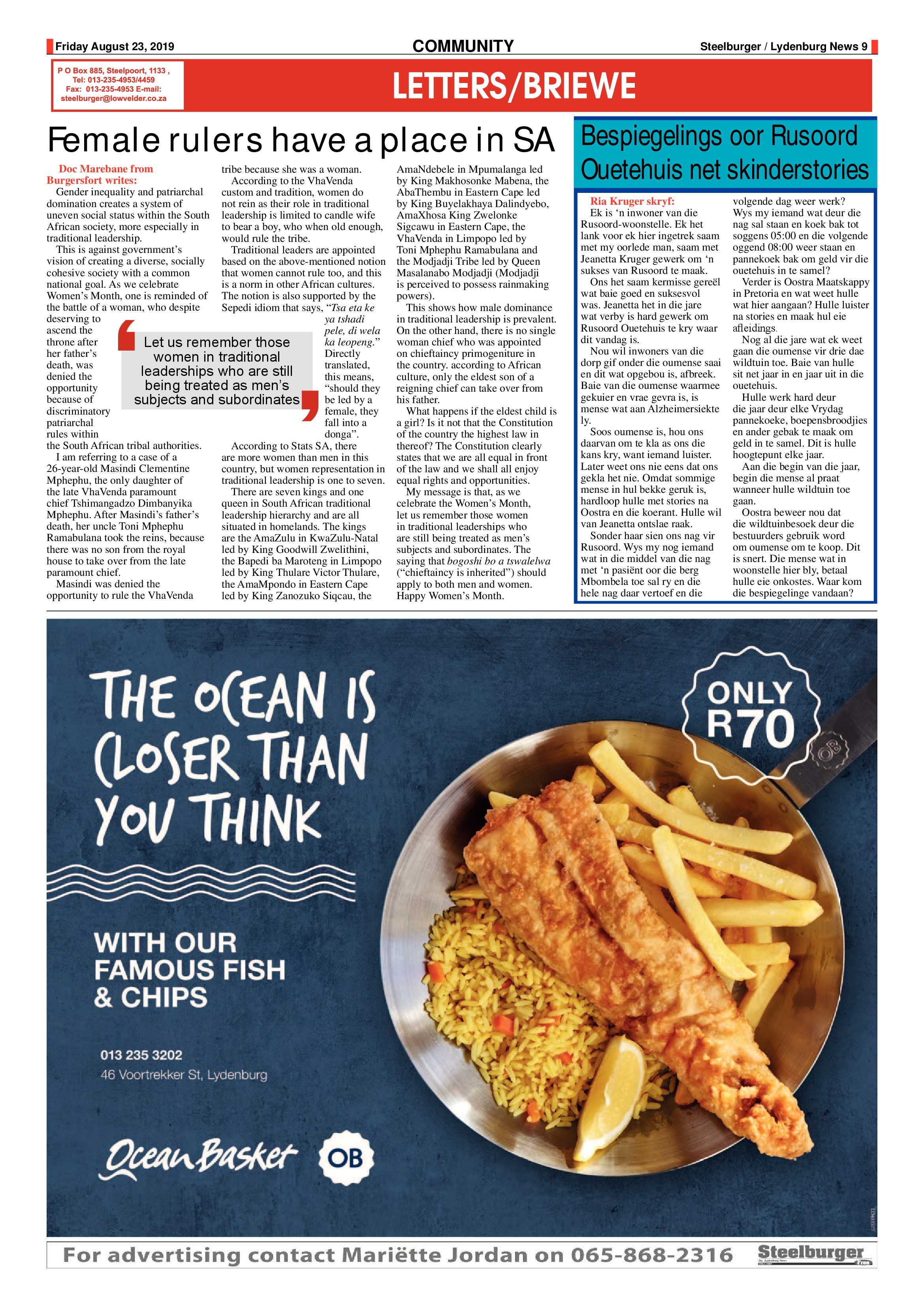 Steelburger News 23 August 2019 page 9