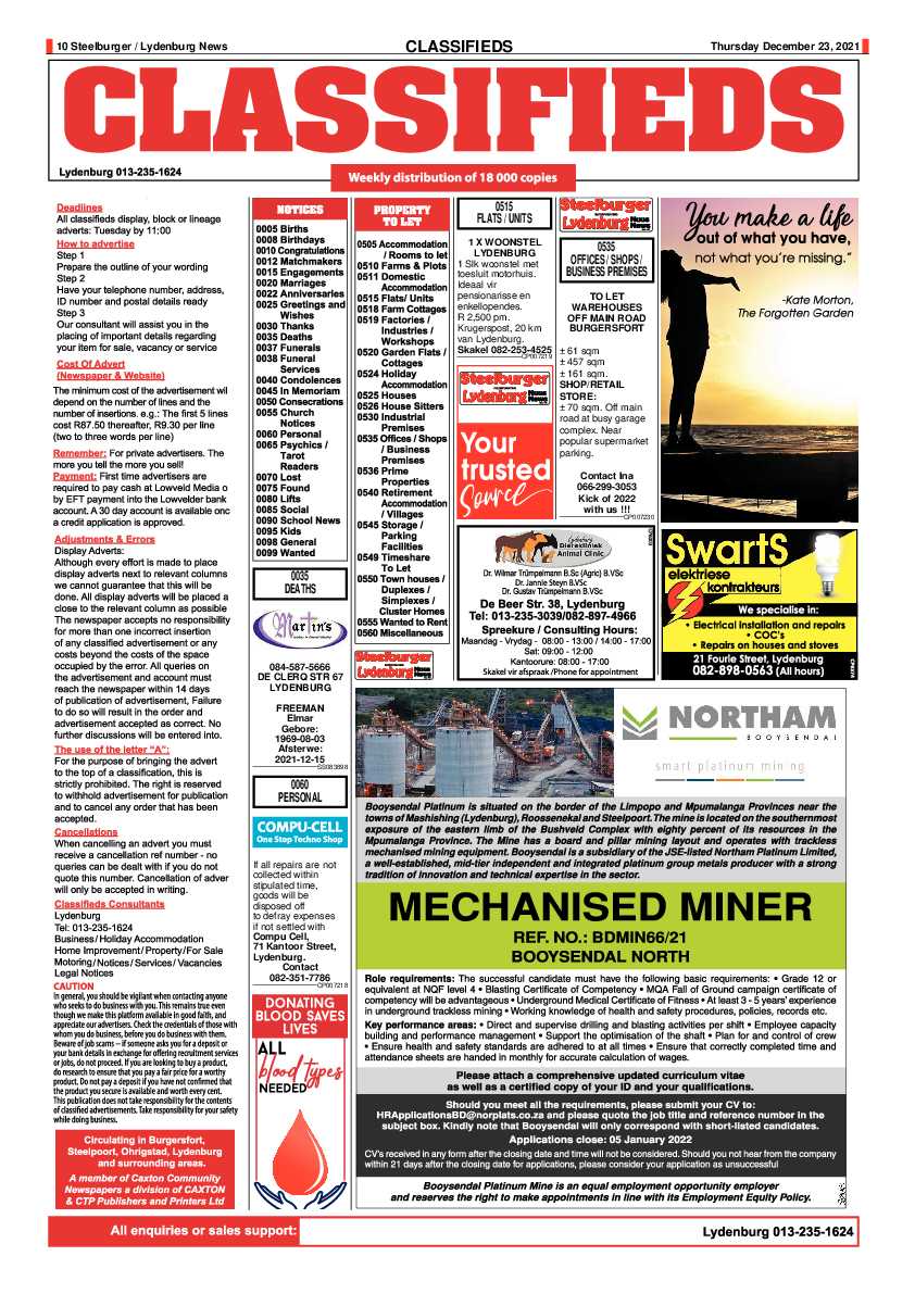 Steelburger News 23 December 2021 page 10