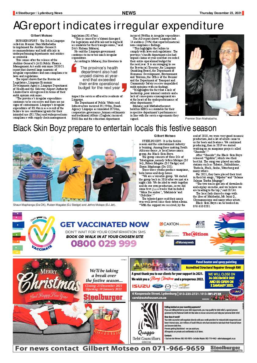 Steelburger News 23 December 2021 page 4