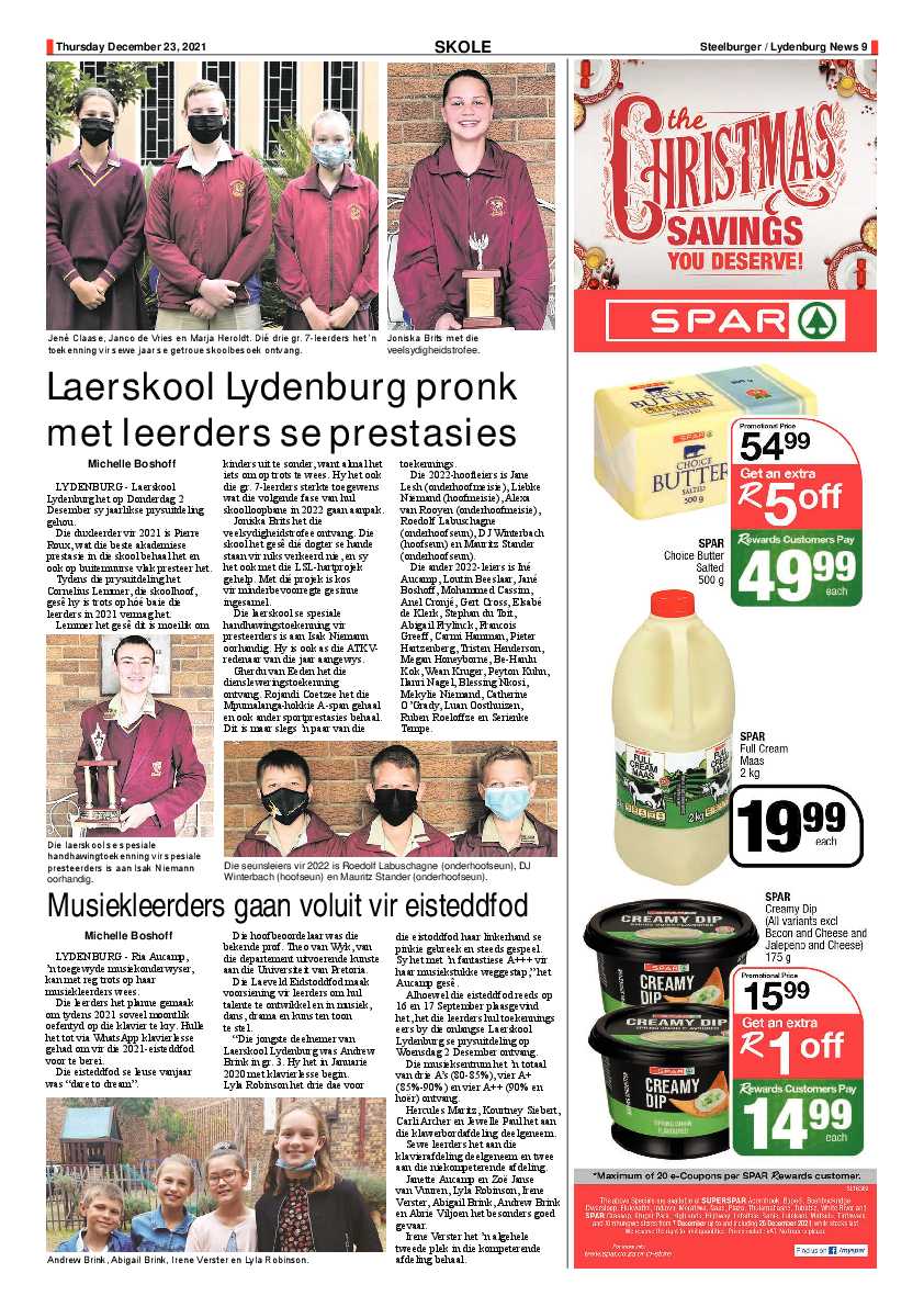 Steelburger News 23 December 2021 page 9