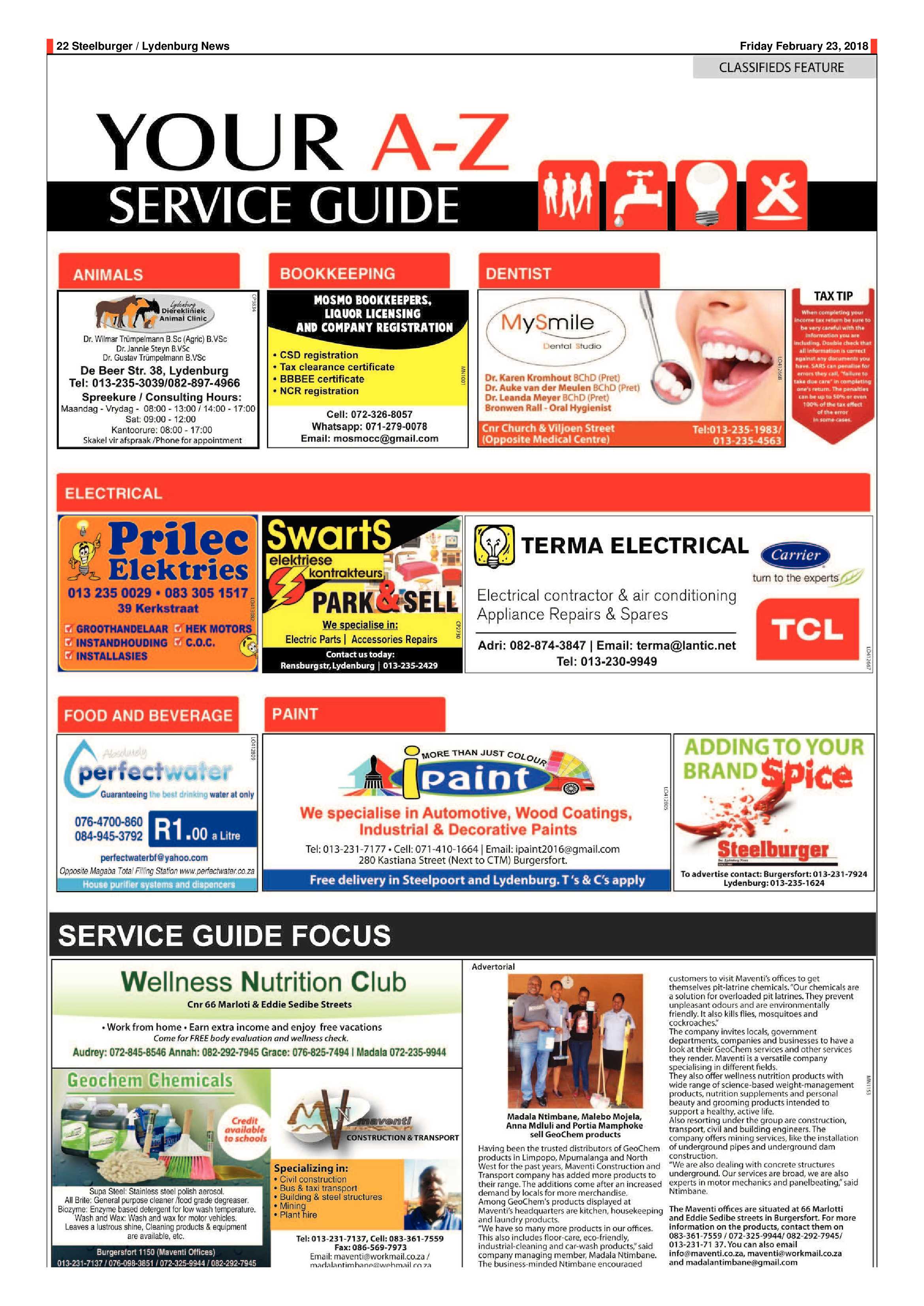 Steelburger News 23 February 2018 page 22