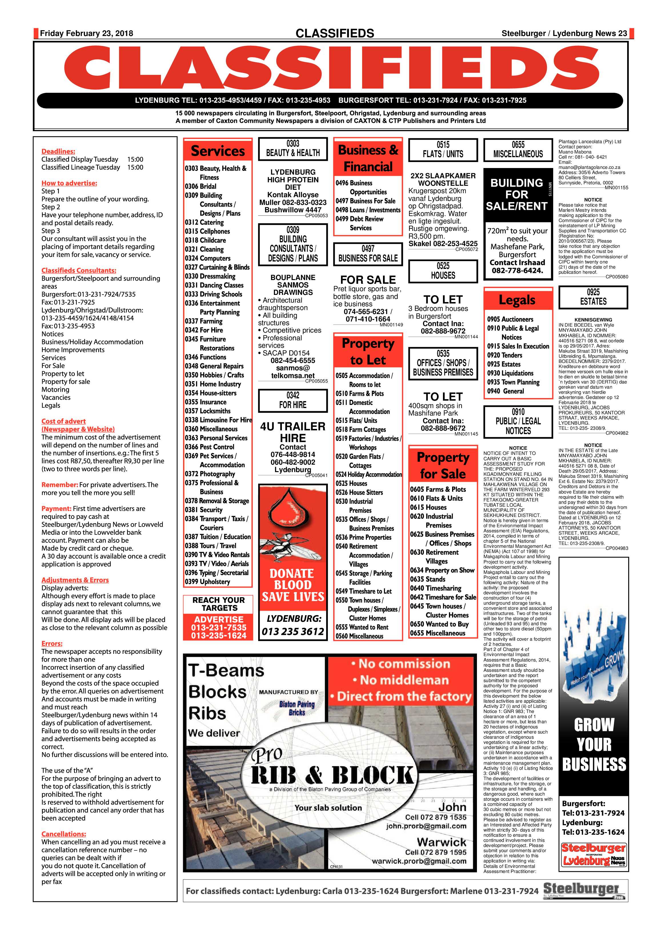 Steelburger News 23 February 2018 page 23